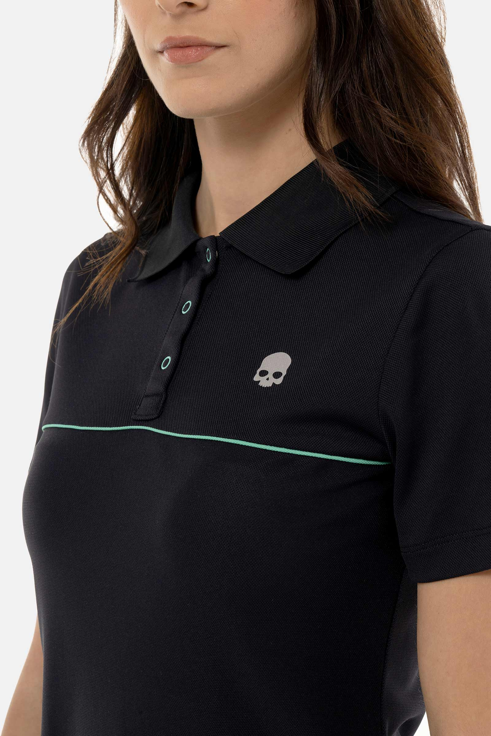 LINE TECH POLO PIQUET - BLUE - Hydrogen - Luxury Sportwear
