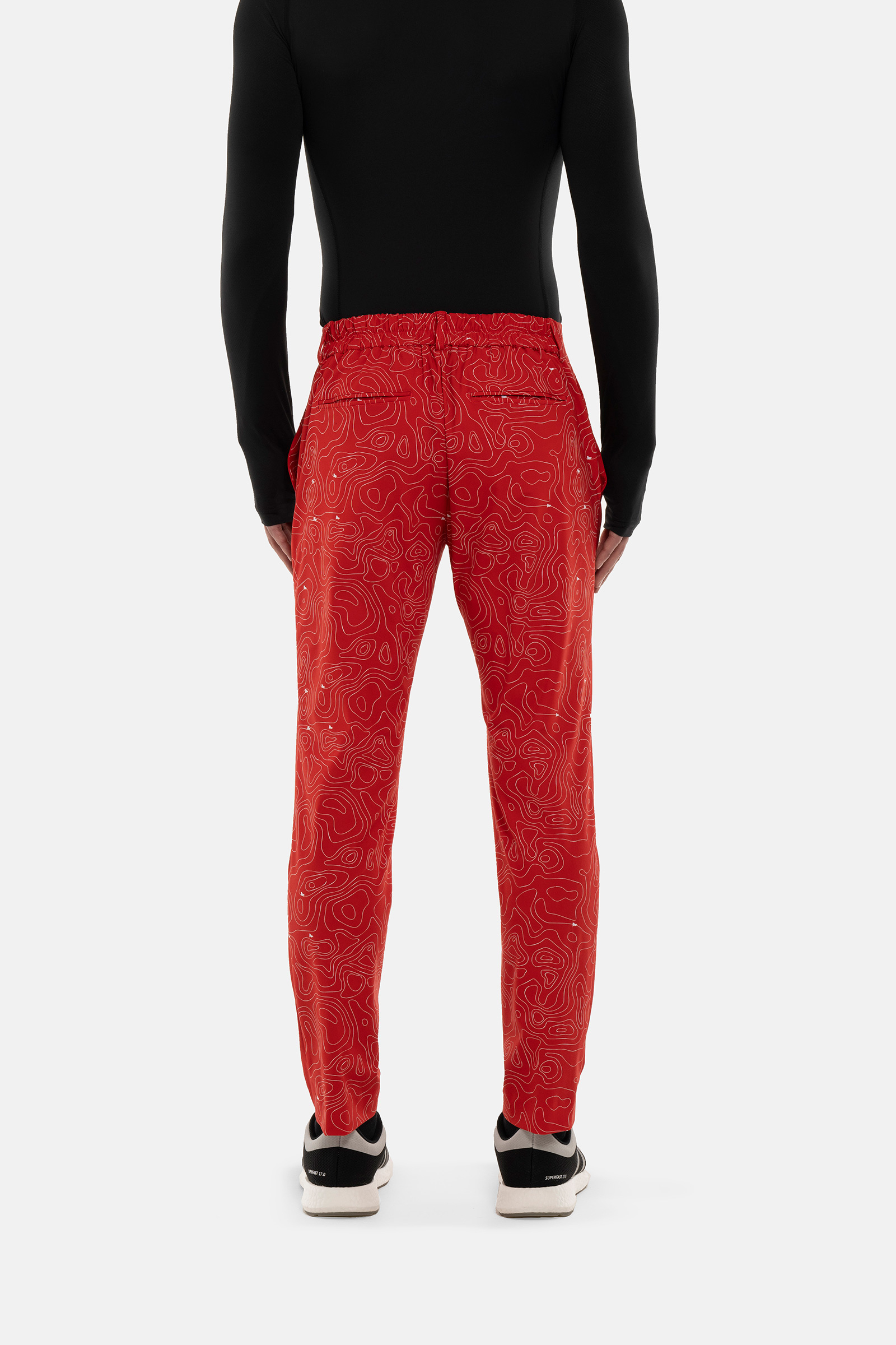 GOLF FIELDS TECH PANTS - RED - Hydrogen - Luxury Sportwear
