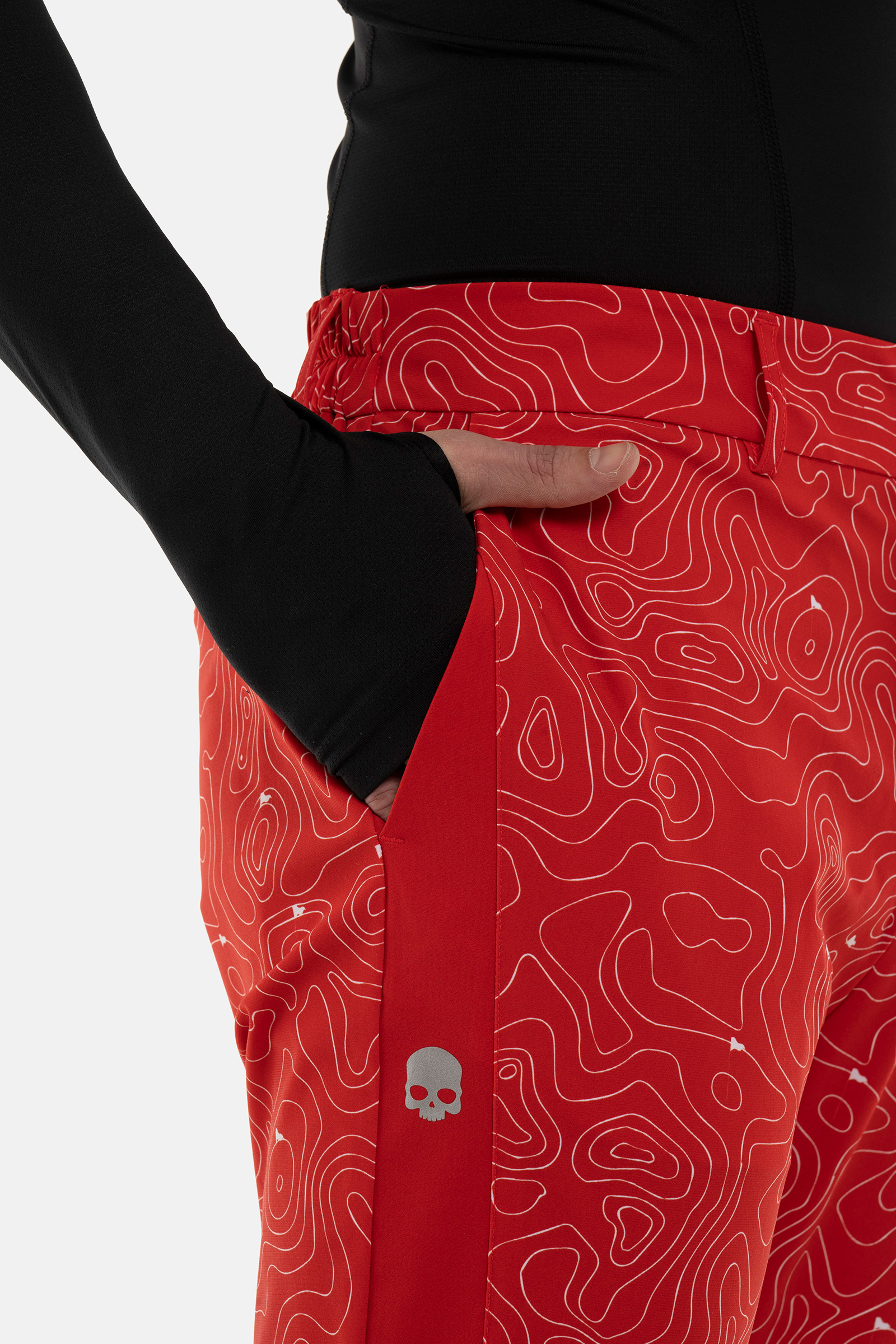 GOLF FIELDS TECH PANTS - RED - Hydrogen - Luxury Sportwear