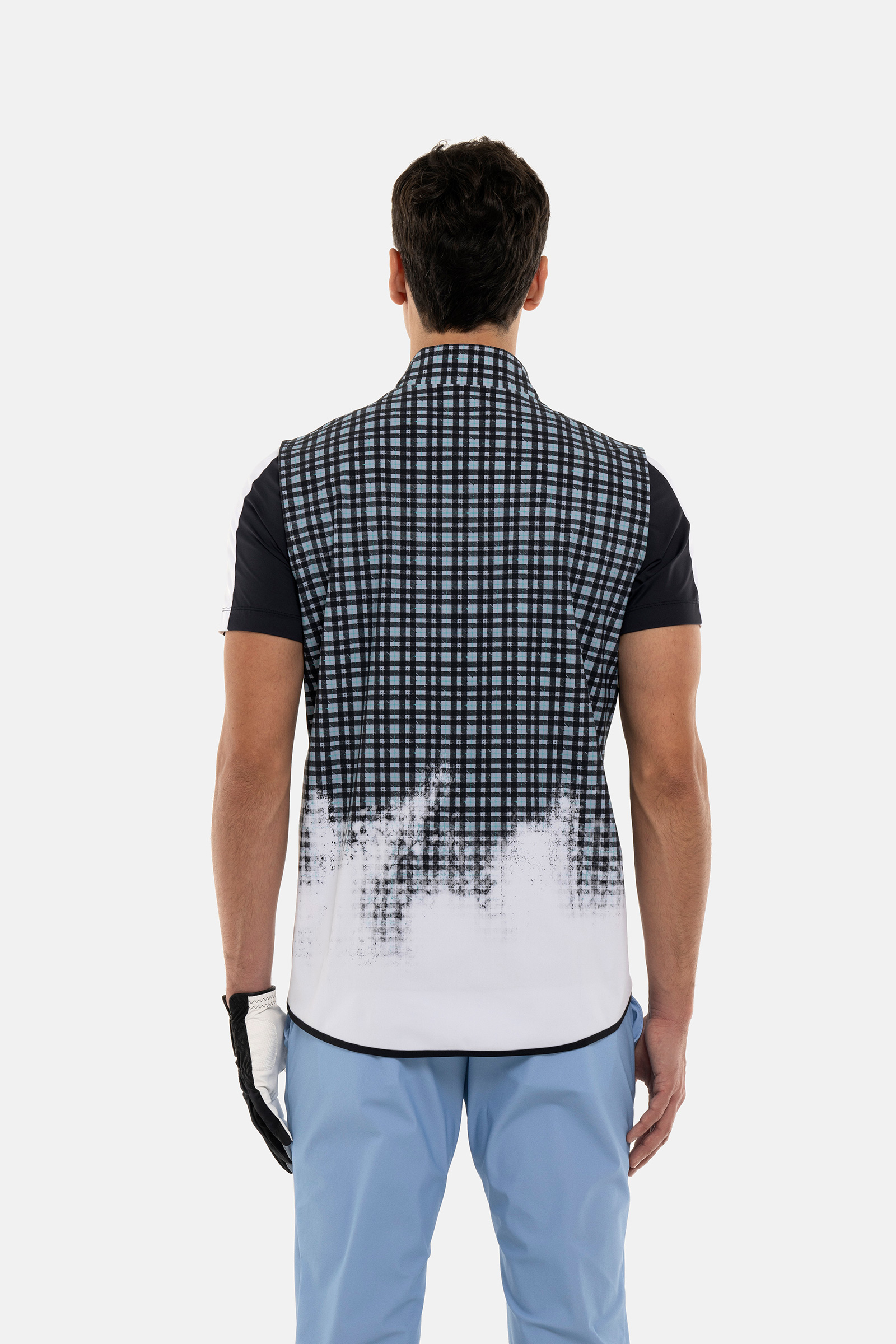 PAINTED TARTAN TECH VEST - TARTAN - Hydrogen - Luxury Sportwear