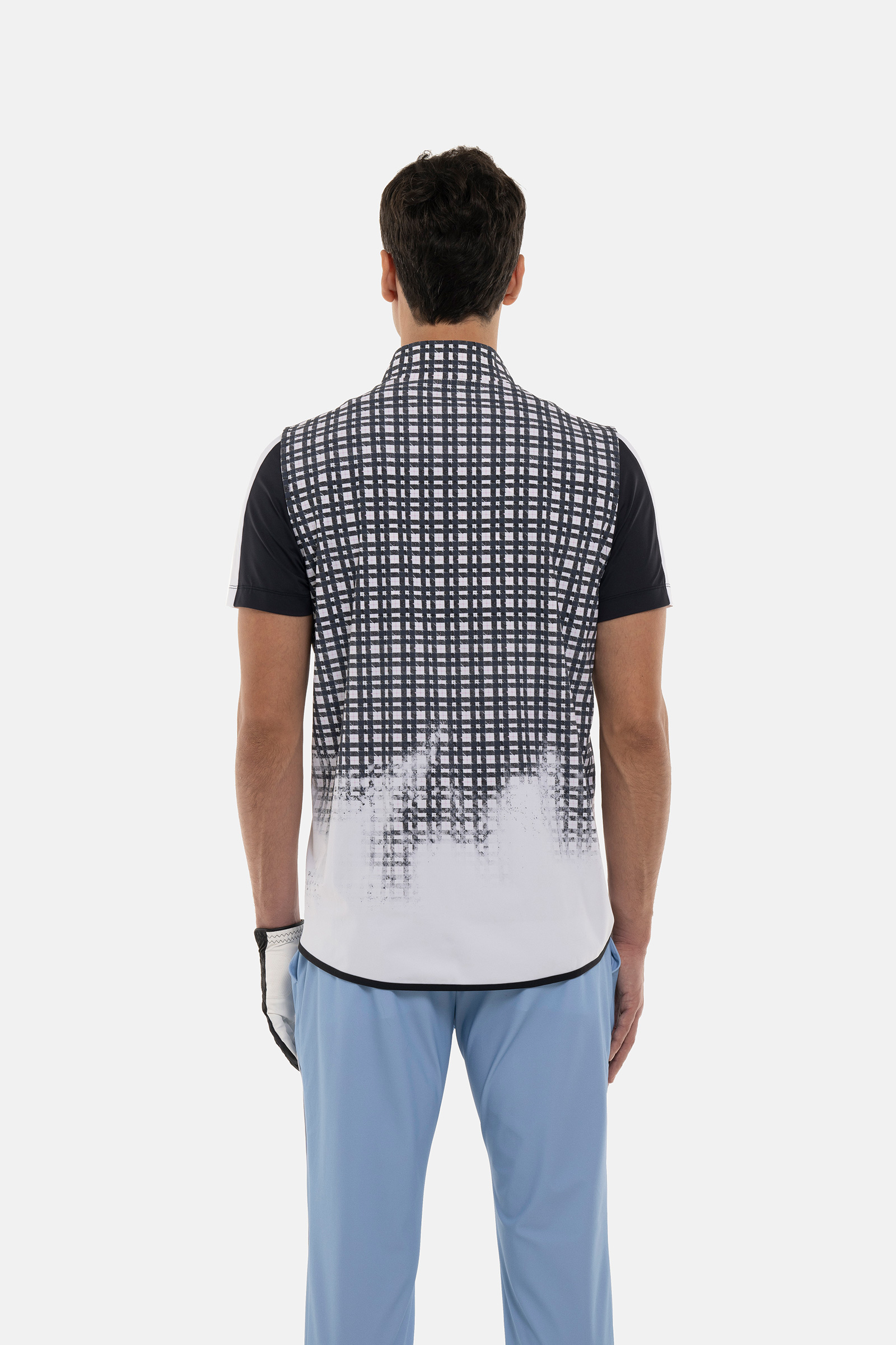 PAINTED TARTAN TECH VEST - TARTAN - Hydrogen - Luxury Sportwear