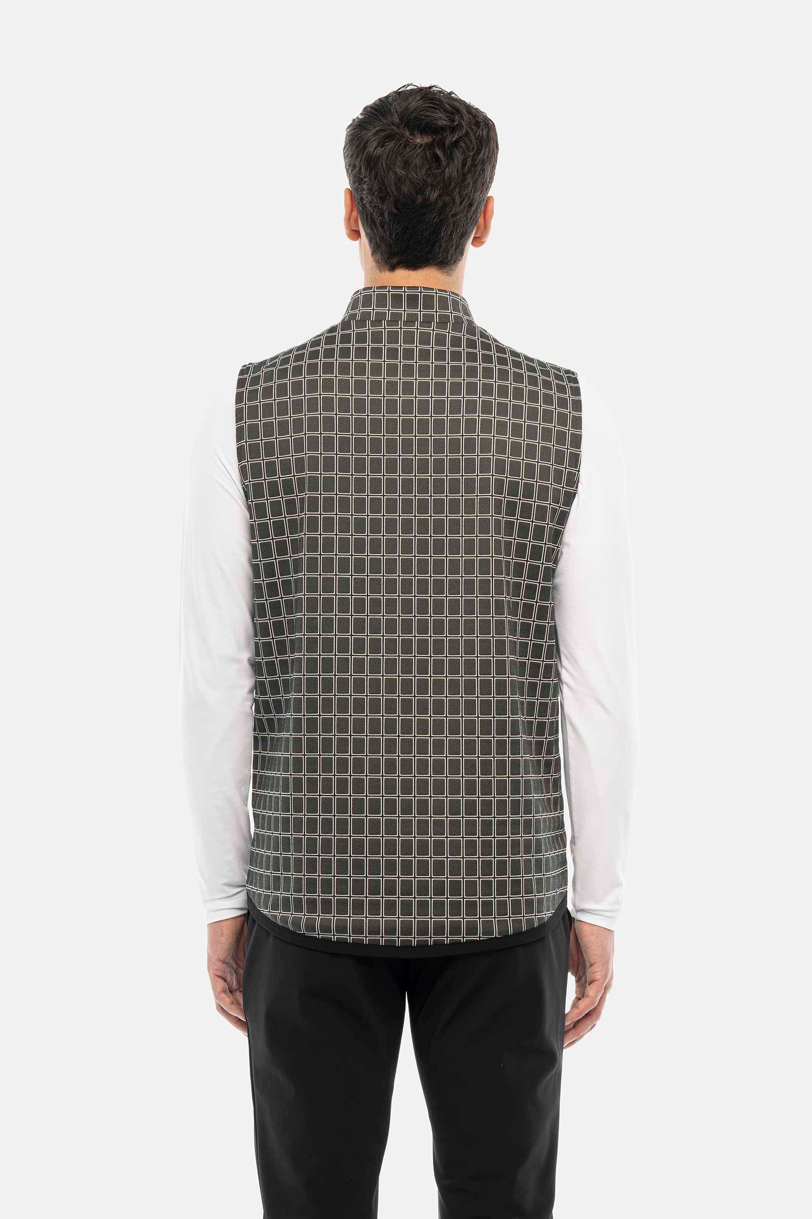 TILES REVERSIBLE TECH VEST - GREY - Hydrogen - Luxury Sportwear