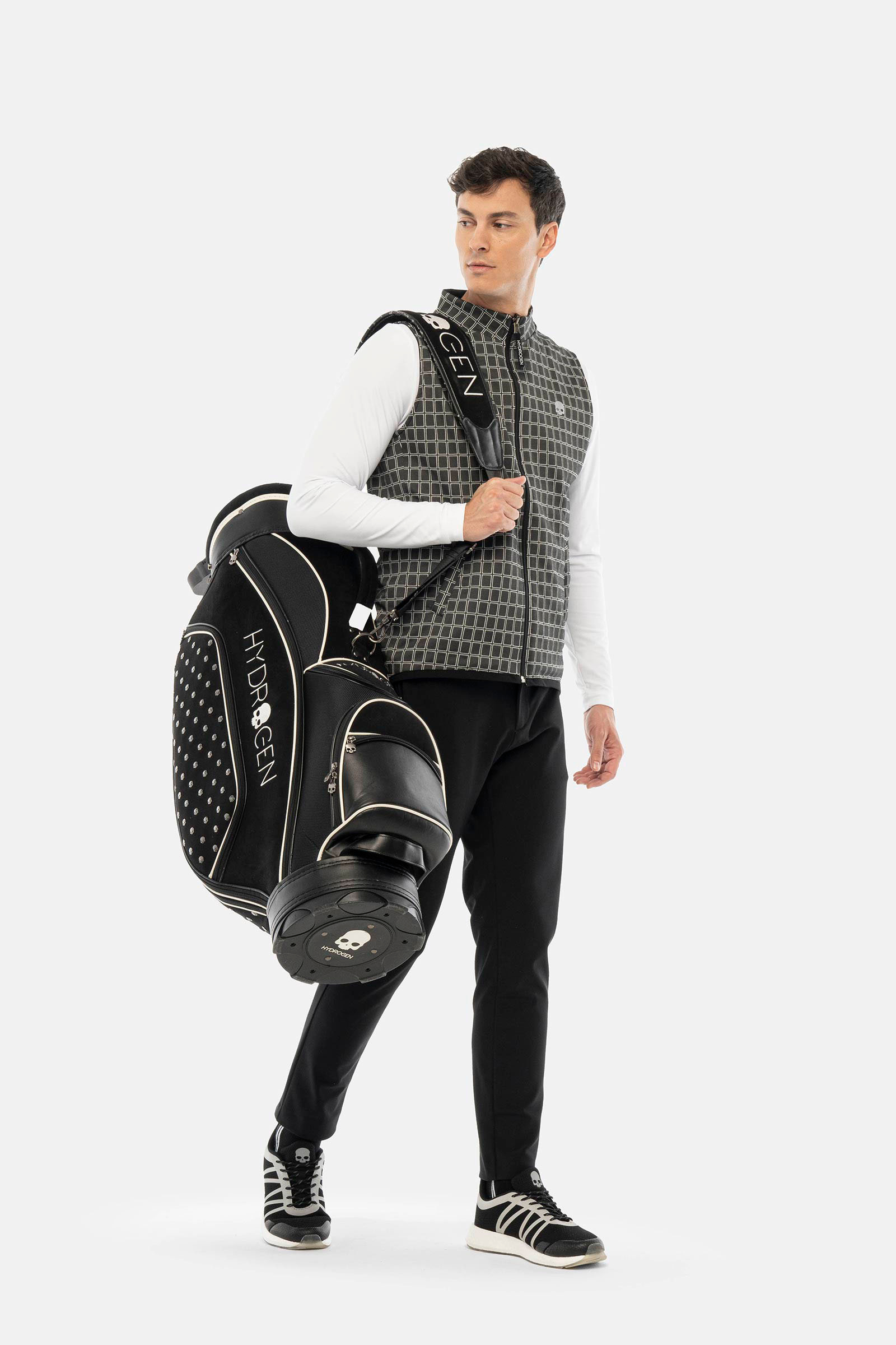 TILES REVERSIBLE TECH VEST - GREY - Hydrogen - Luxury Sportwear