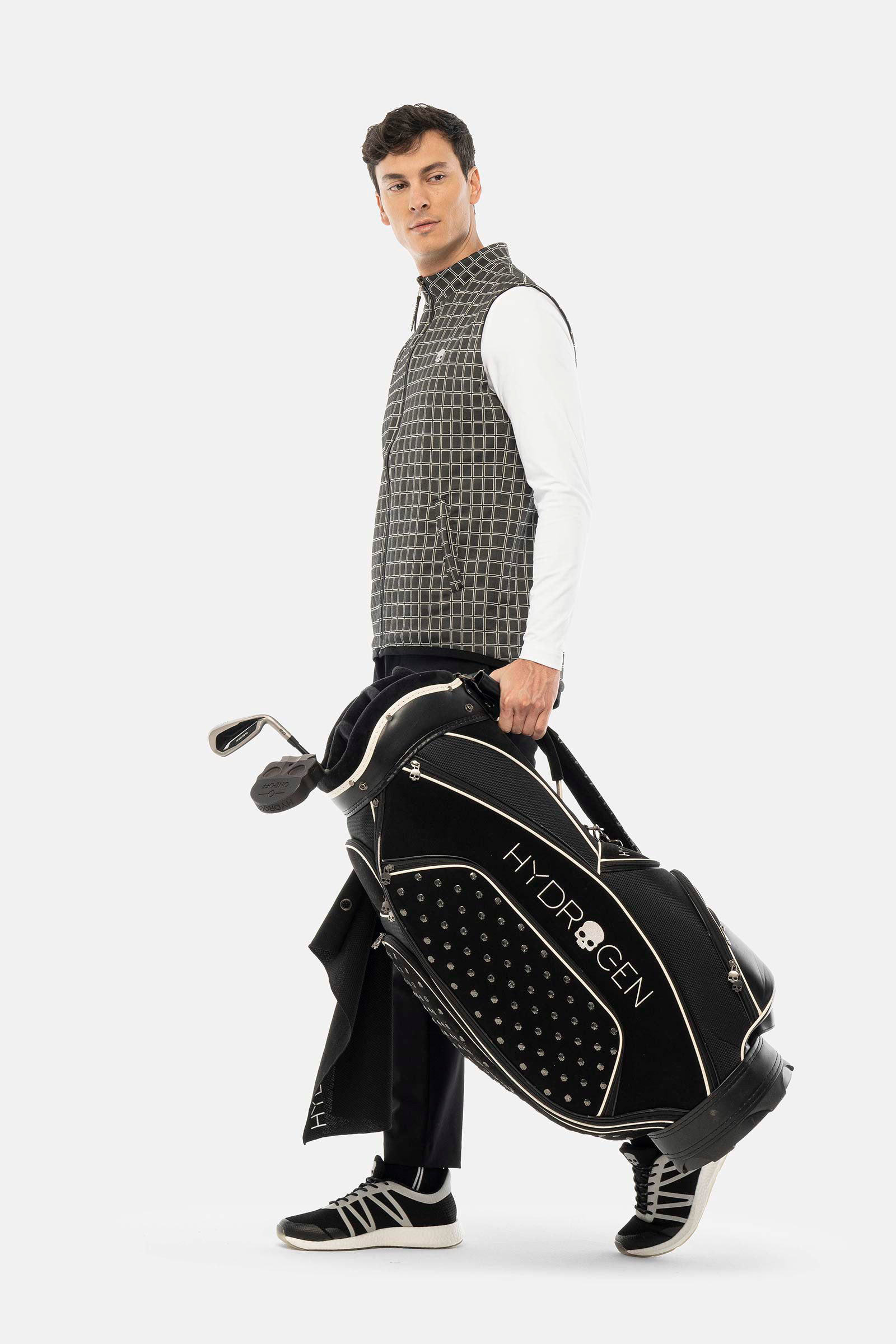 TILES REVERSIBLE TECH VEST - GREY - Hydrogen - Luxury Sportwear