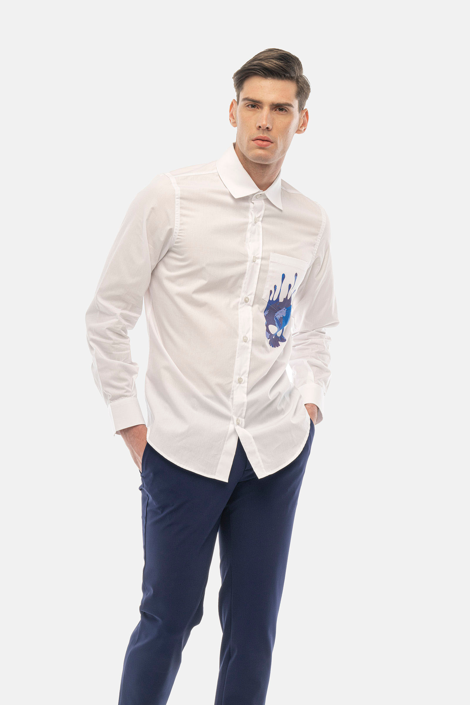 DRIP SHIRT - WHITE - Hydrogen - Luxury Sportwear