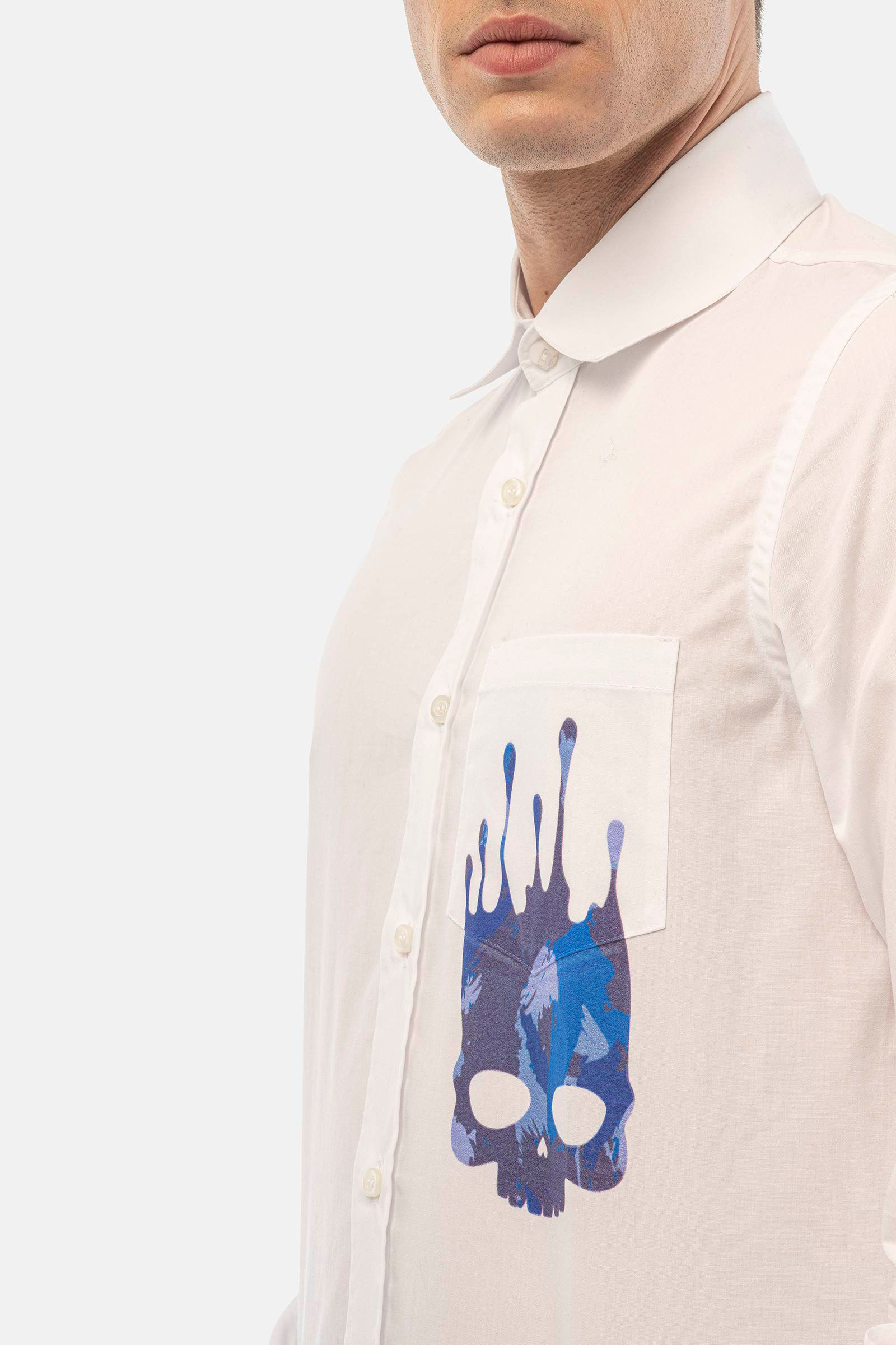 DRIP SHIRT - WHITE - Hydrogen - Luxury Sportwear
