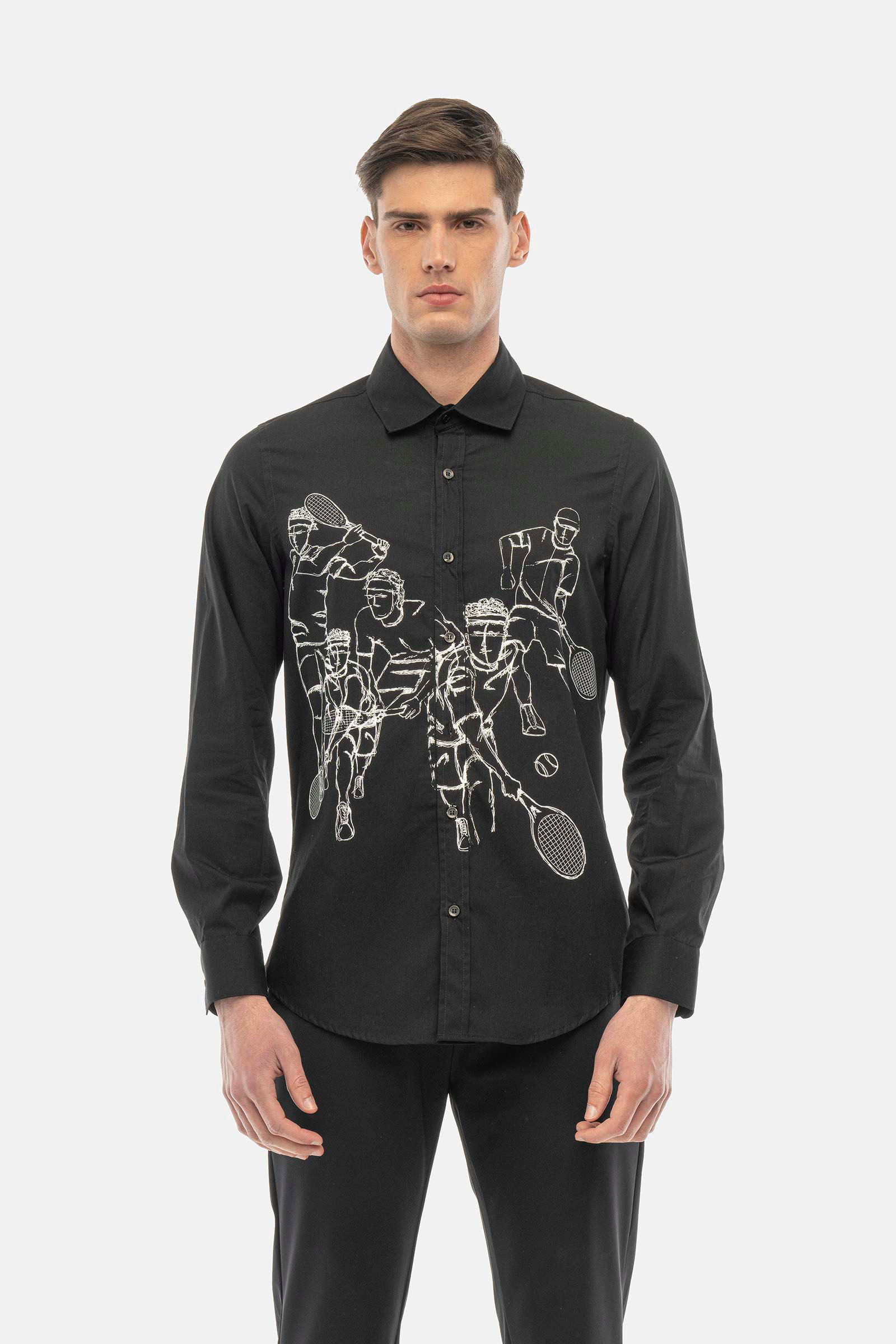 Camicia Tennis player - BLACK,WHITE - Abbigliamento sportivo | Hydrogen