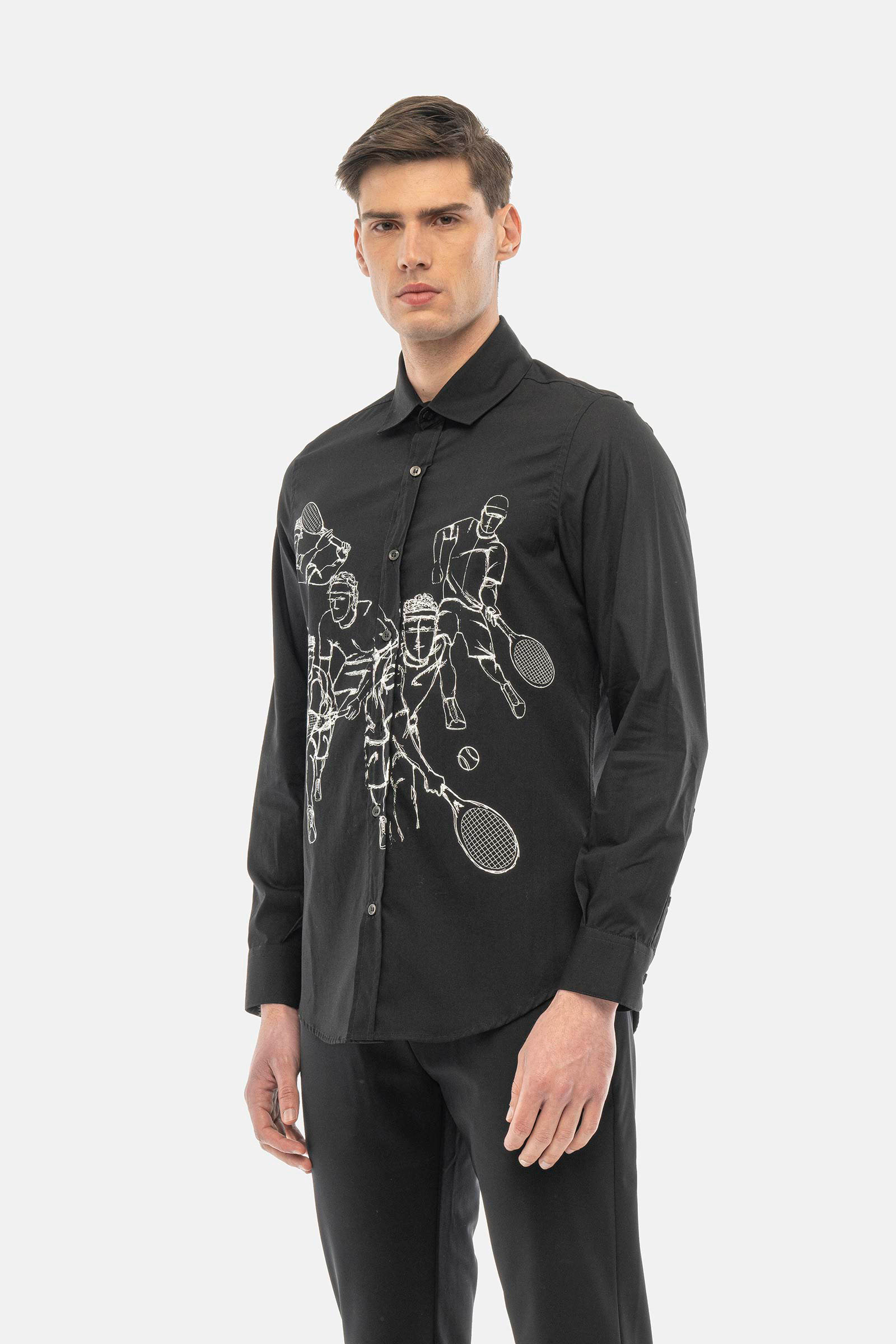Camicia Tennis player - BLACK,WHITE - Abbigliamento sportivo | Hydrogen