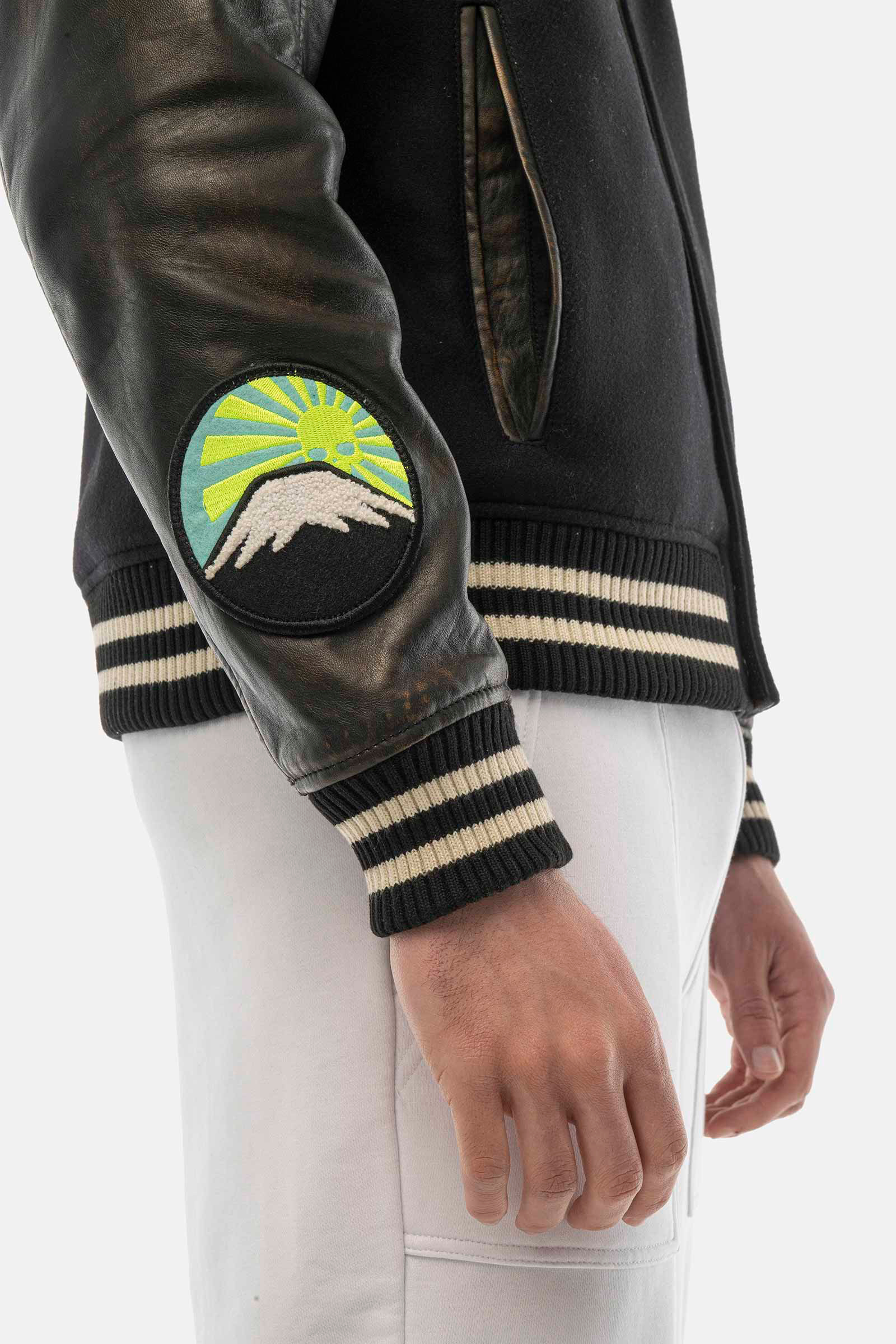 COLLEGE JACKET - BLACK - Hydrogen - Luxury Sportwear