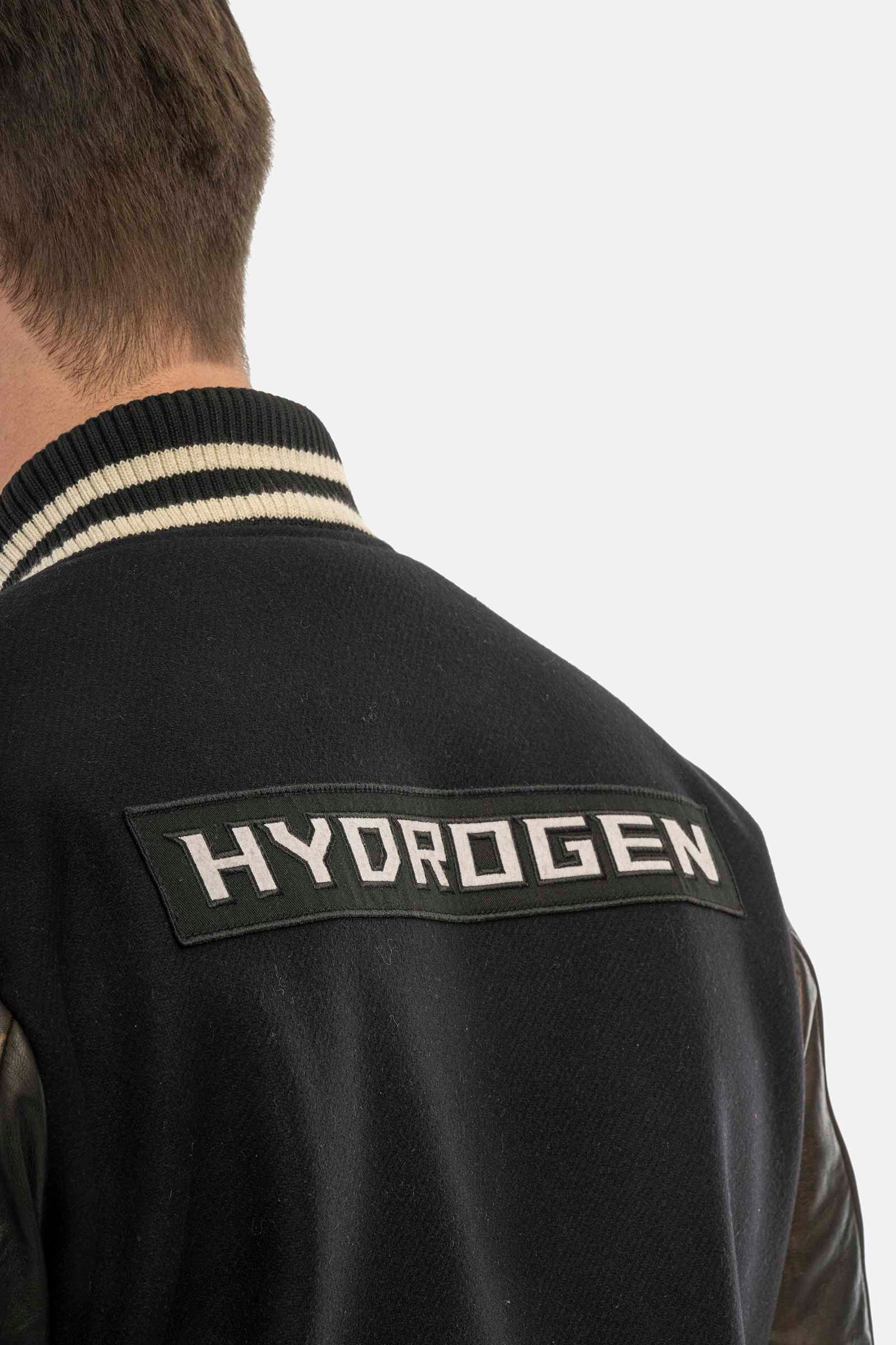 COLLEGE JACKET - BLACK - Hydrogen - Luxury Sportwear
