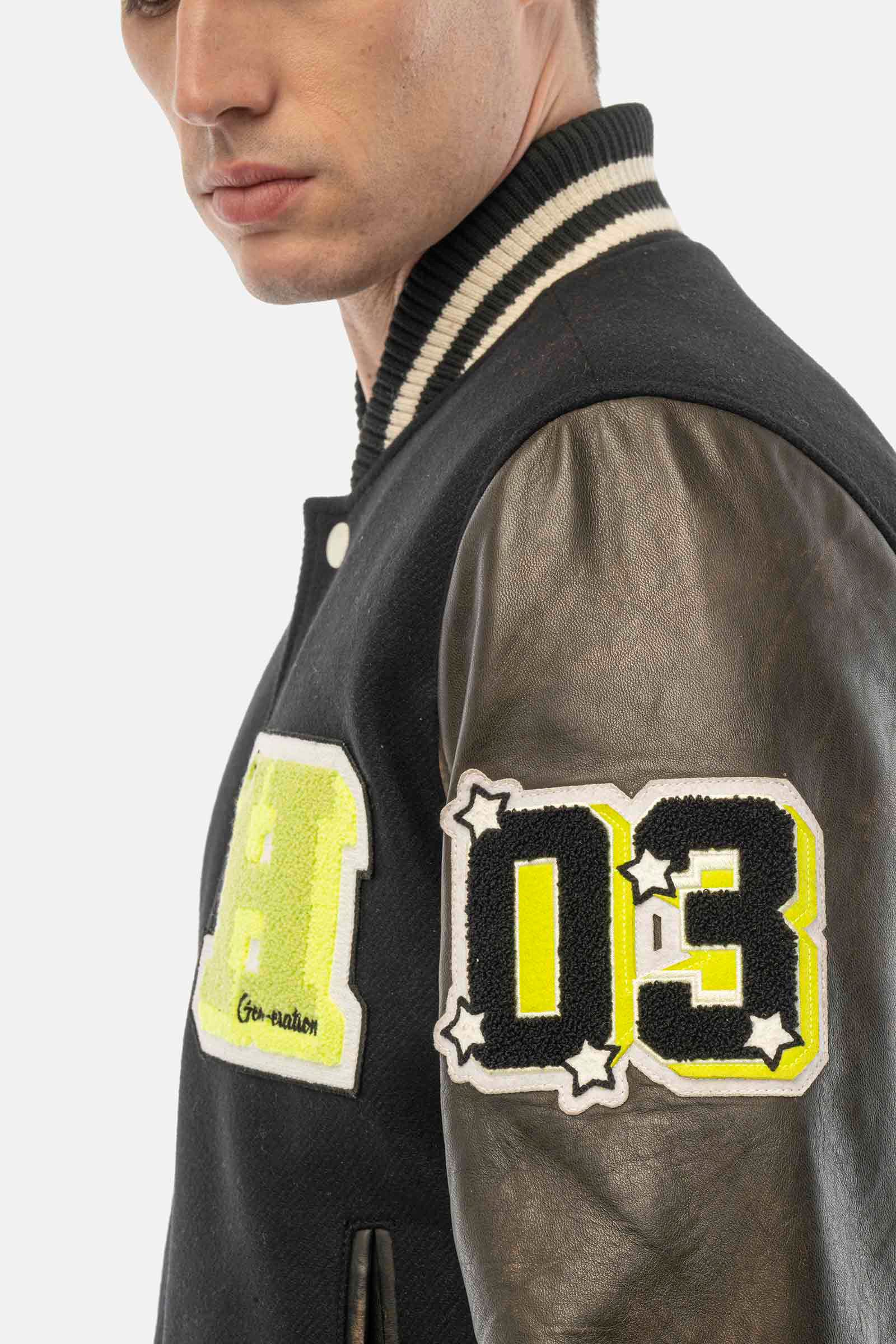 COLLEGE JACKET - BLACK - Hydrogen - Luxury Sportwear