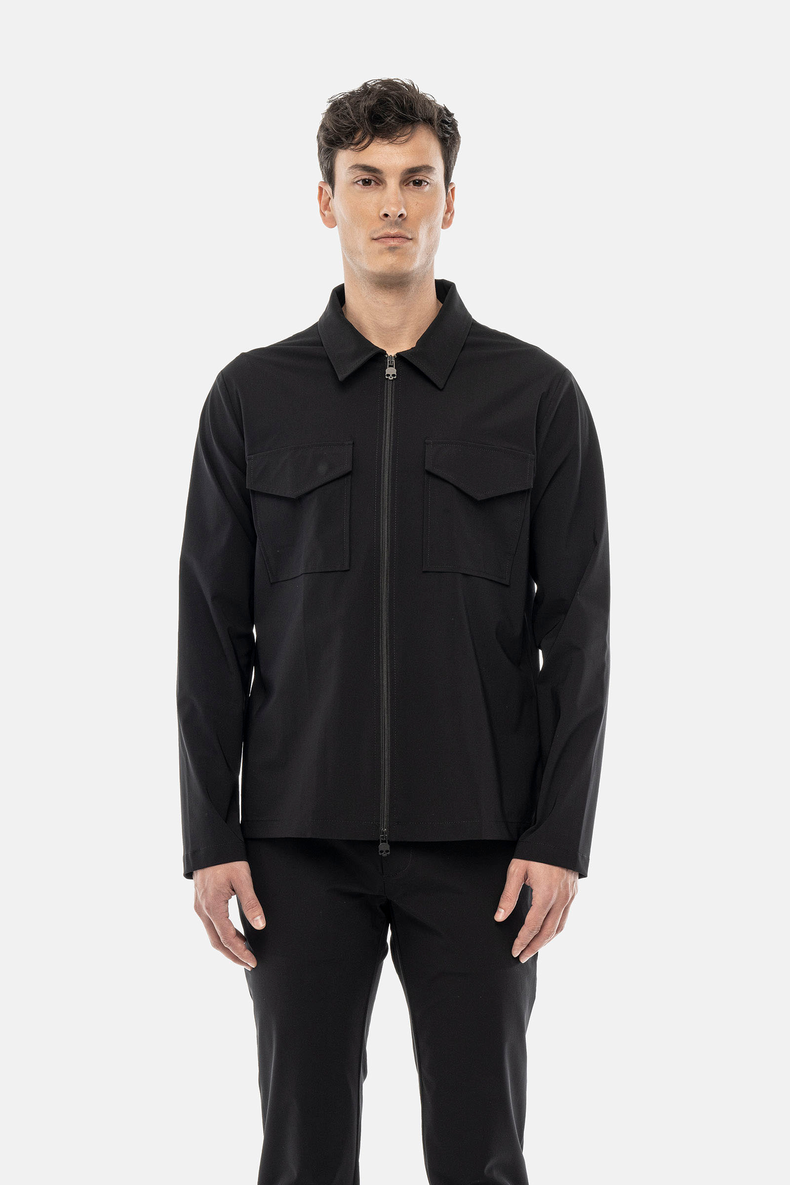 FUTURE LAB DOUBLE POCKET JACKET - BLACK - Hydrogen - Luxury Sportwear