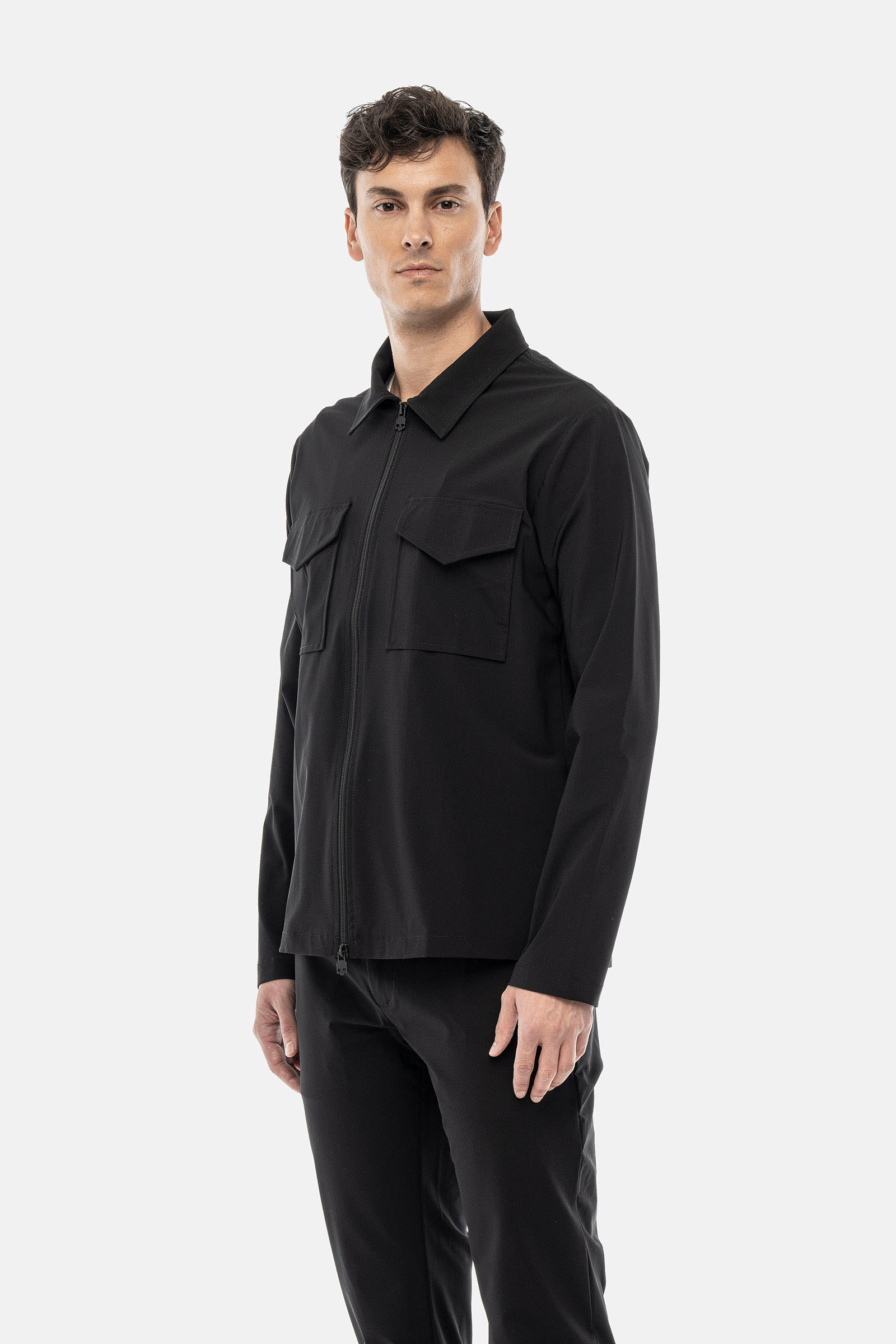 FUTURE LAB DOUBLE POCKET JACKET - BLACK - Hydrogen - Luxury Sportwear