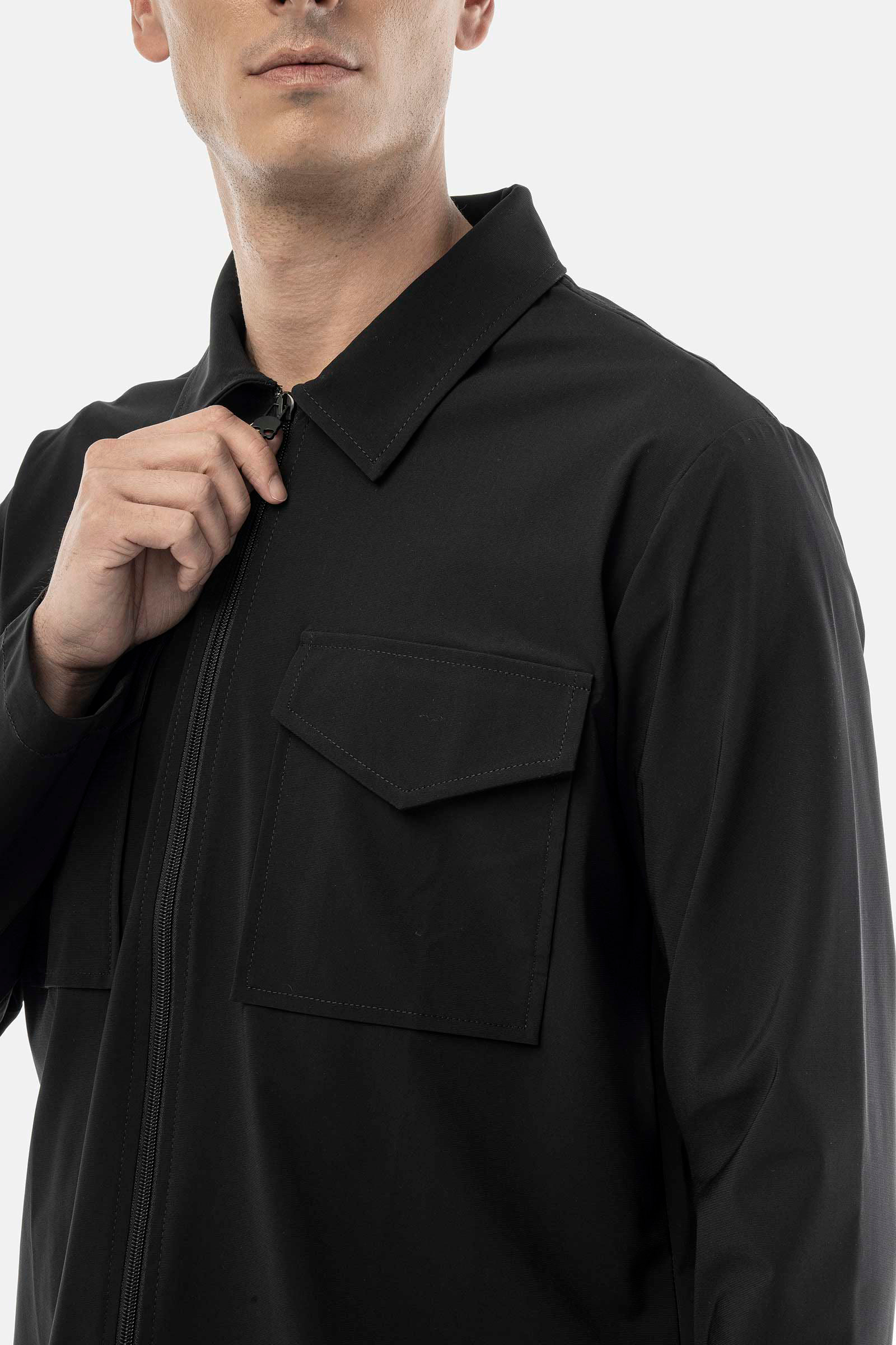 FUTURE LAB DOUBLE POCKET JACKET - BLACK - Hydrogen - Luxury Sportwear