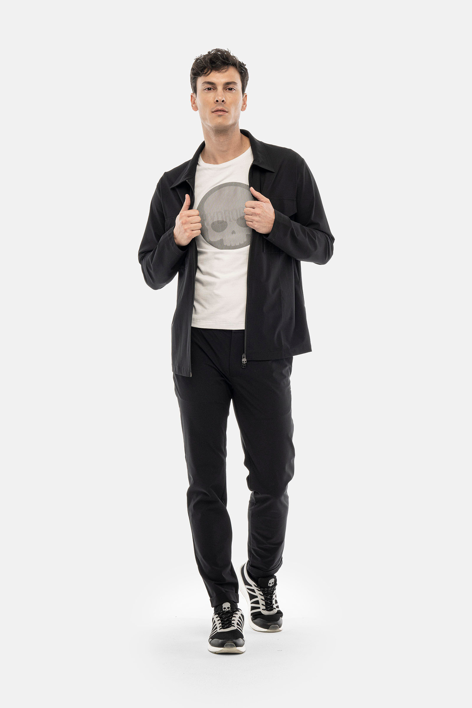 FUTURE LAB DOUBLE POCKET JACKET - BLACK - Hydrogen - Luxury Sportwear