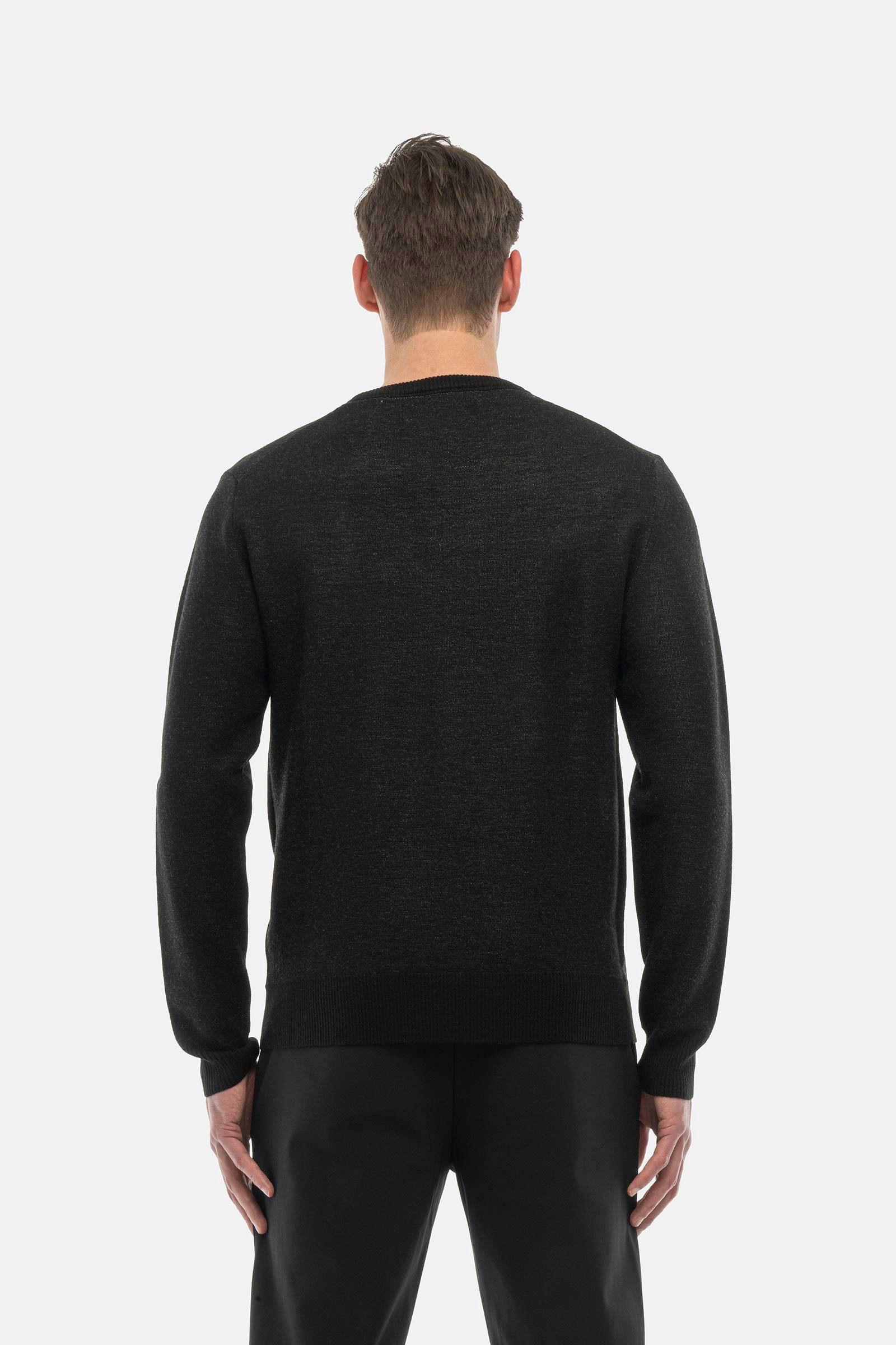SKULL DOTS CREWNECK PULLOVER - BLACK,WHITE - Hydrogen - Luxury Sportwear