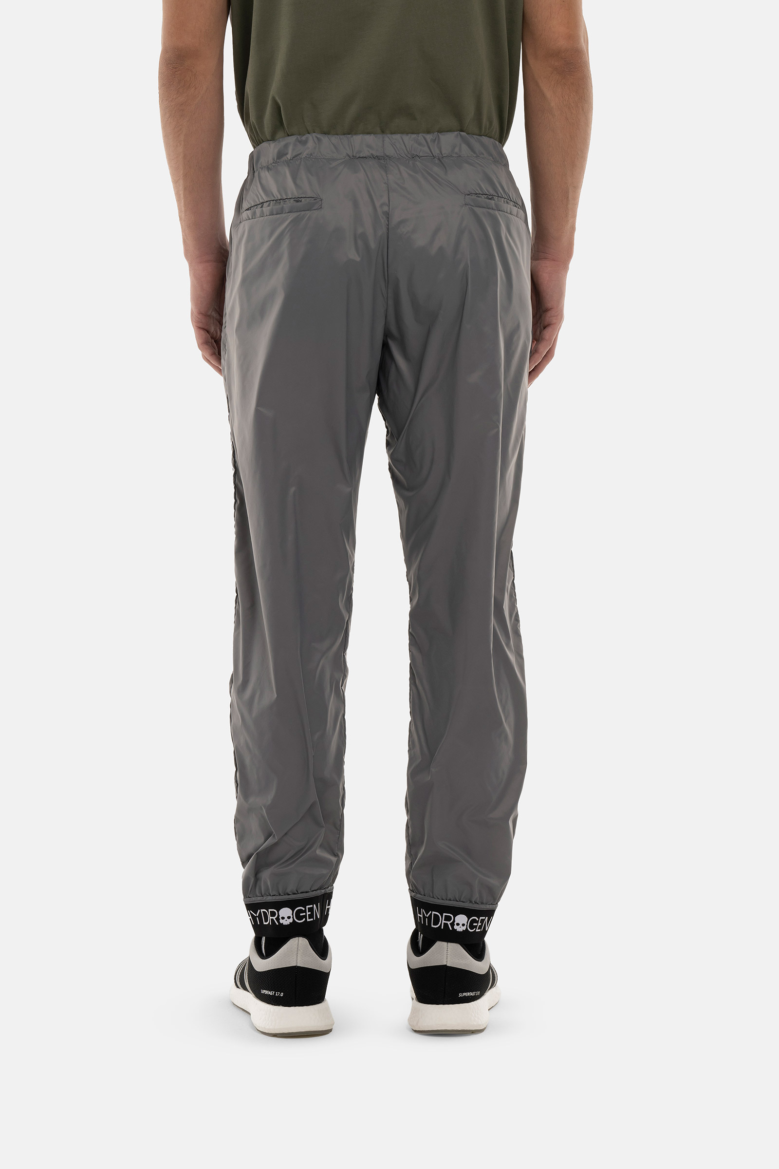 NYLON PANTS - GREY - Hydrogen - Luxury Sportwear