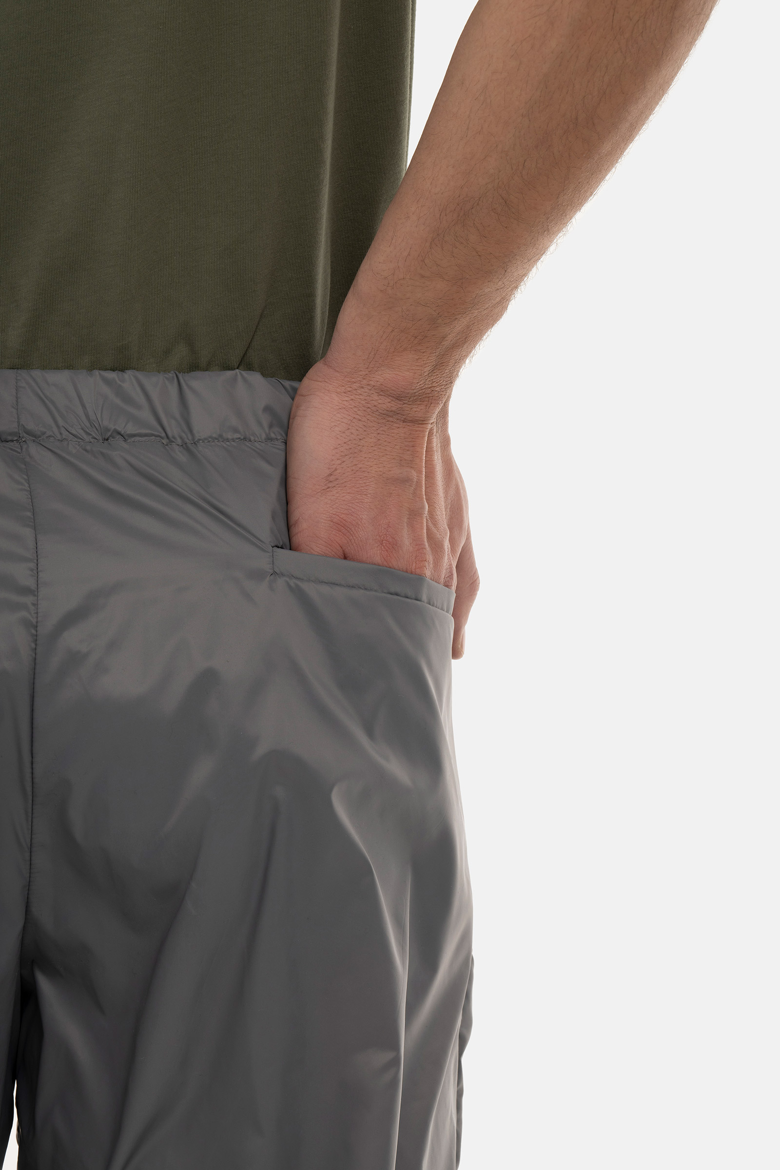 NYLON PANTS - GREY - Hydrogen - Luxury Sportwear
