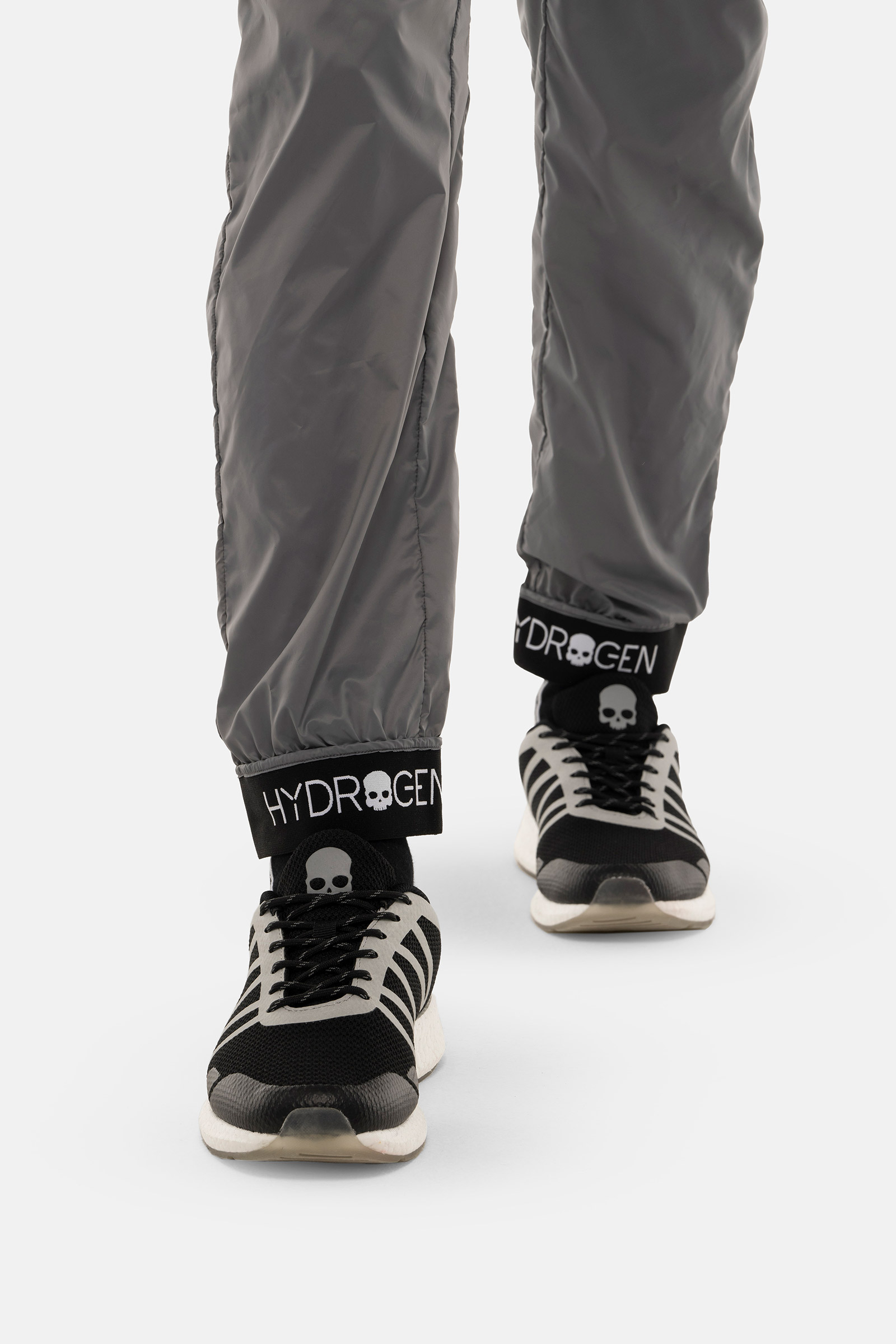 NYLON PANTS - GREY - Hydrogen - Luxury Sportwear