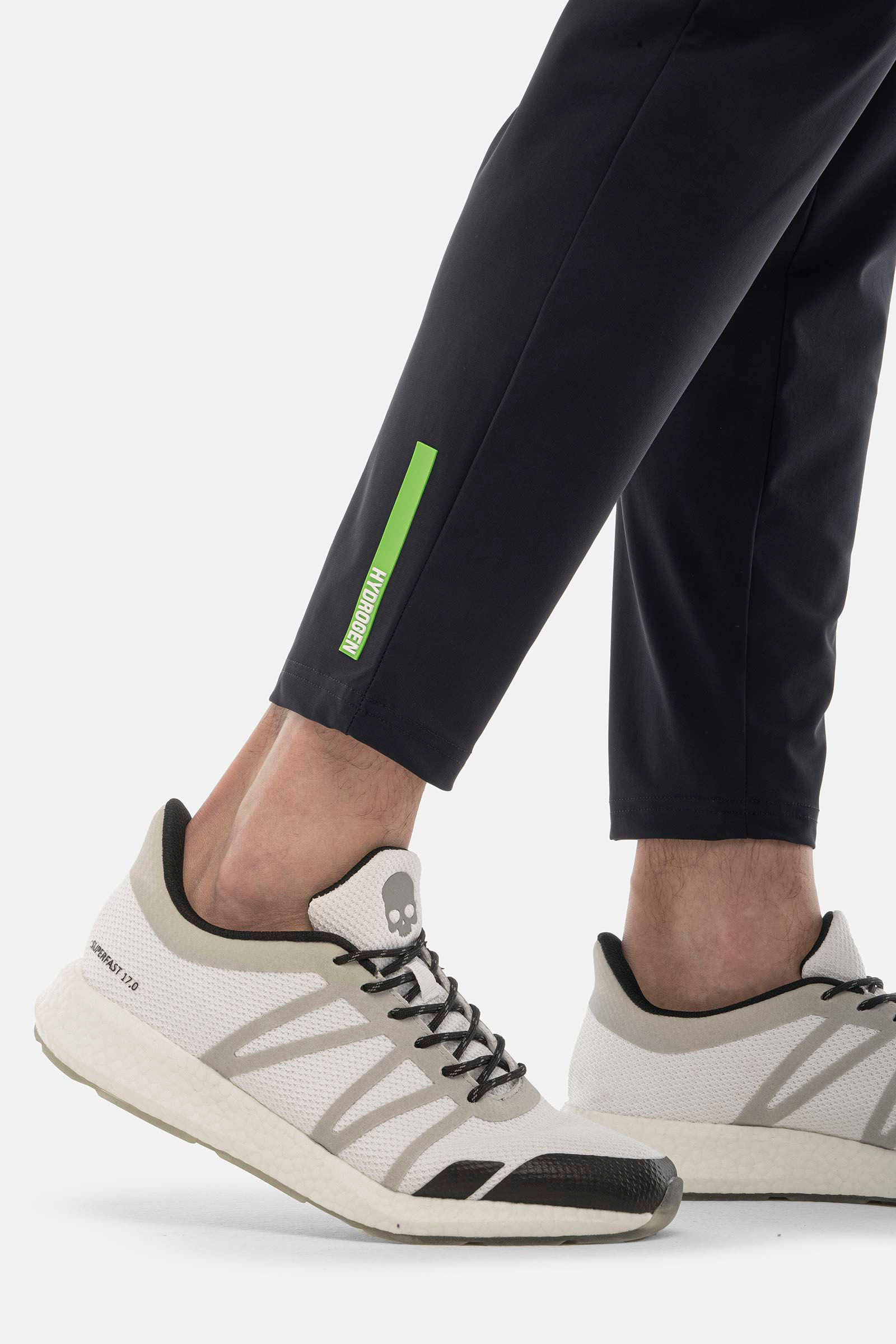 RUBBER LOGO PANTS - BLUE - Hydrogen - Luxury Sportwear