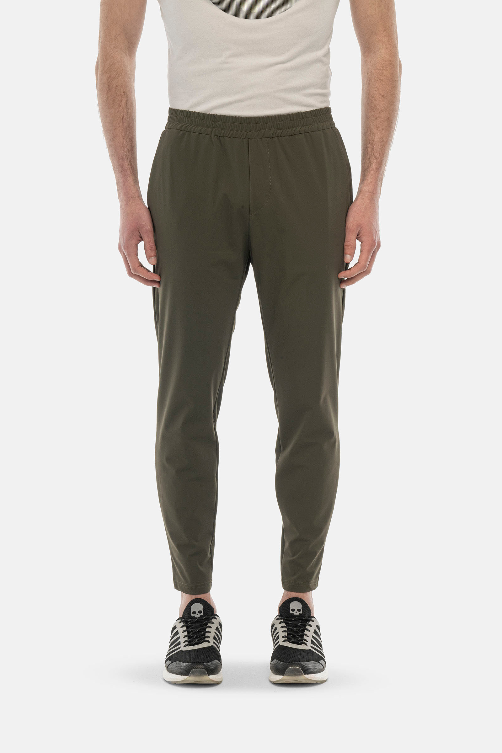 RUBBER LOGO PANTS - GREEN - Hydrogen - Luxury Sportwear