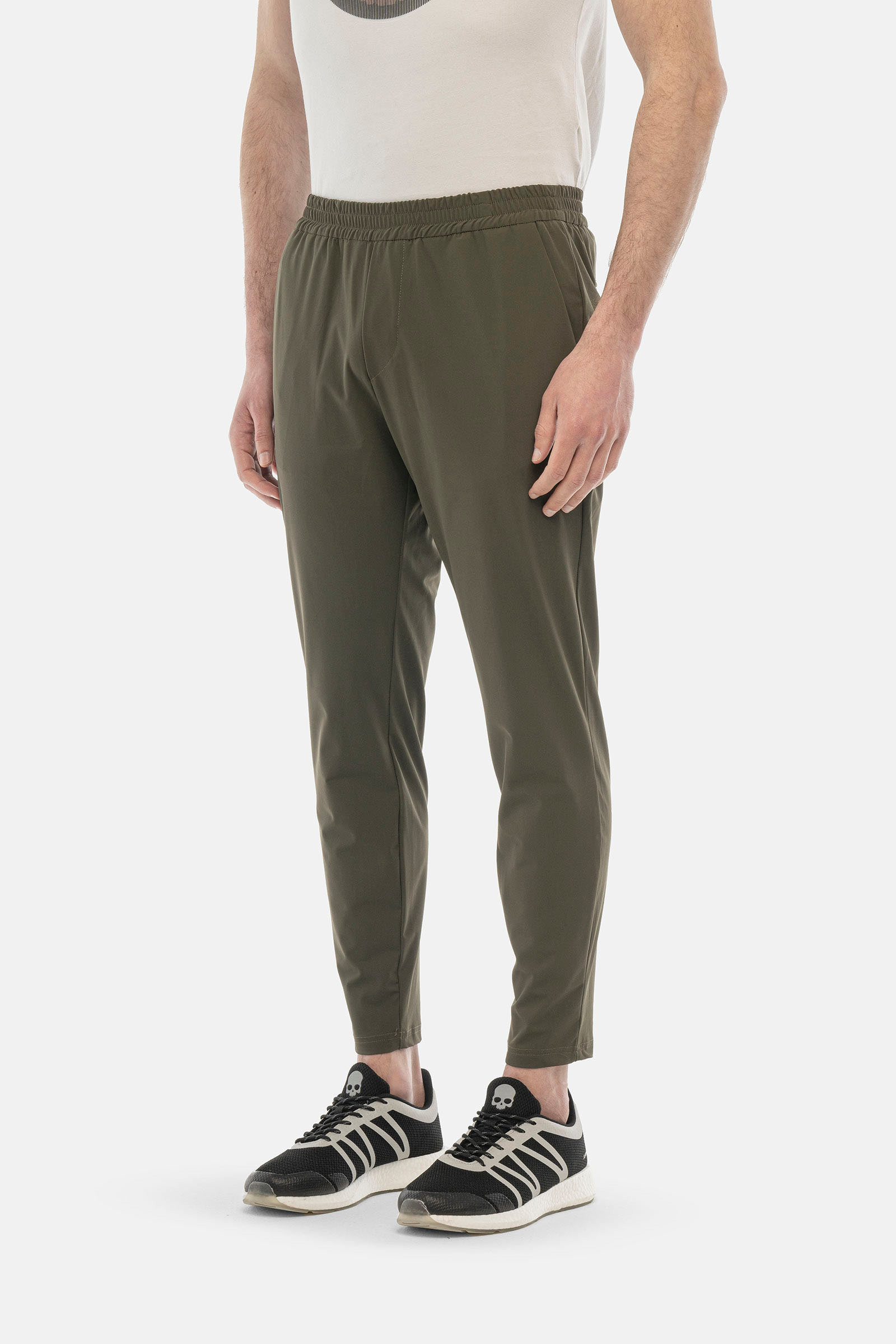 RUBBER LOGO PANTS - GREEN - Hydrogen - Luxury Sportwear