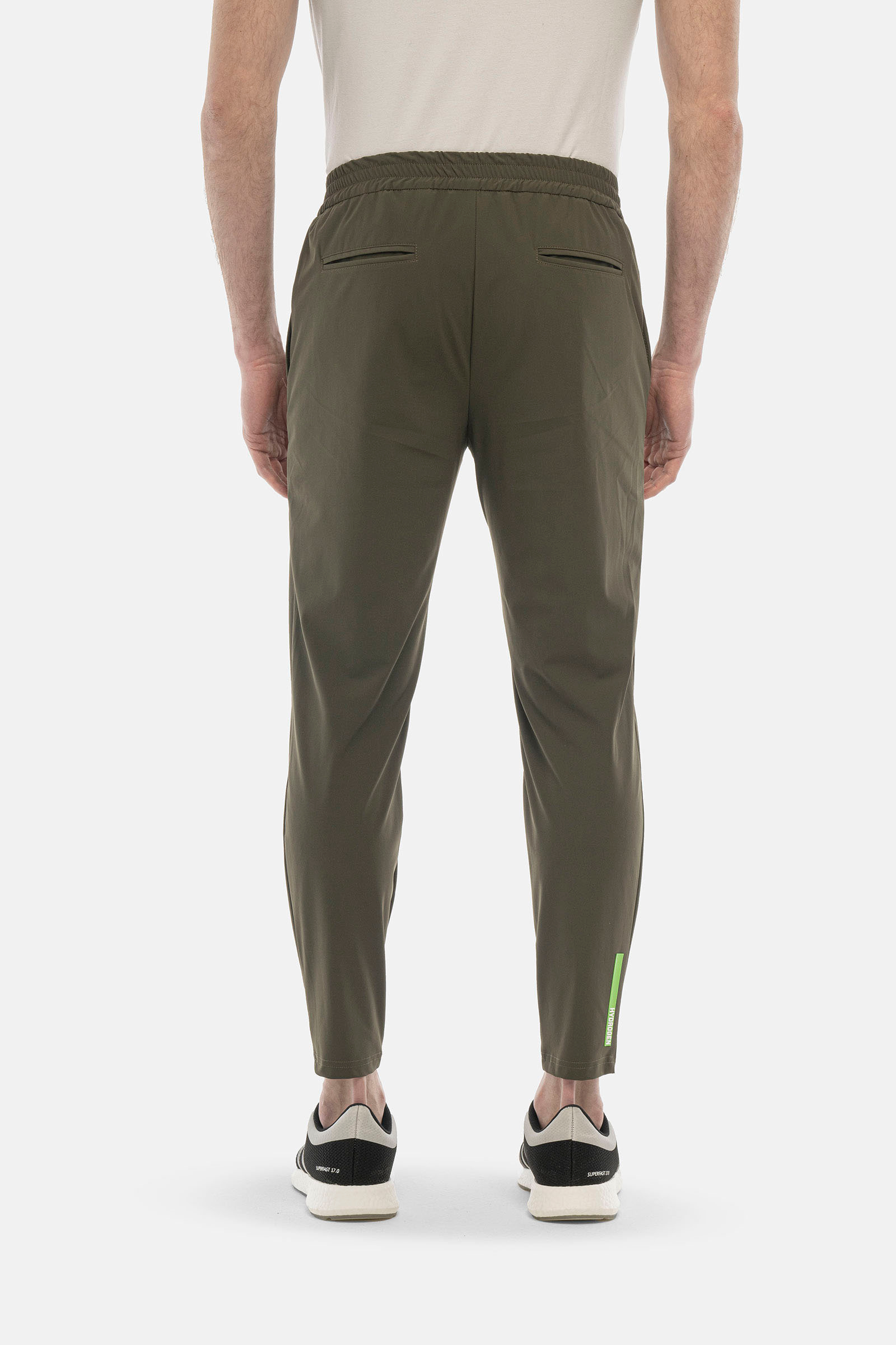 RUBBER LOGO PANTS - GREEN - Hydrogen - Luxury Sportwear