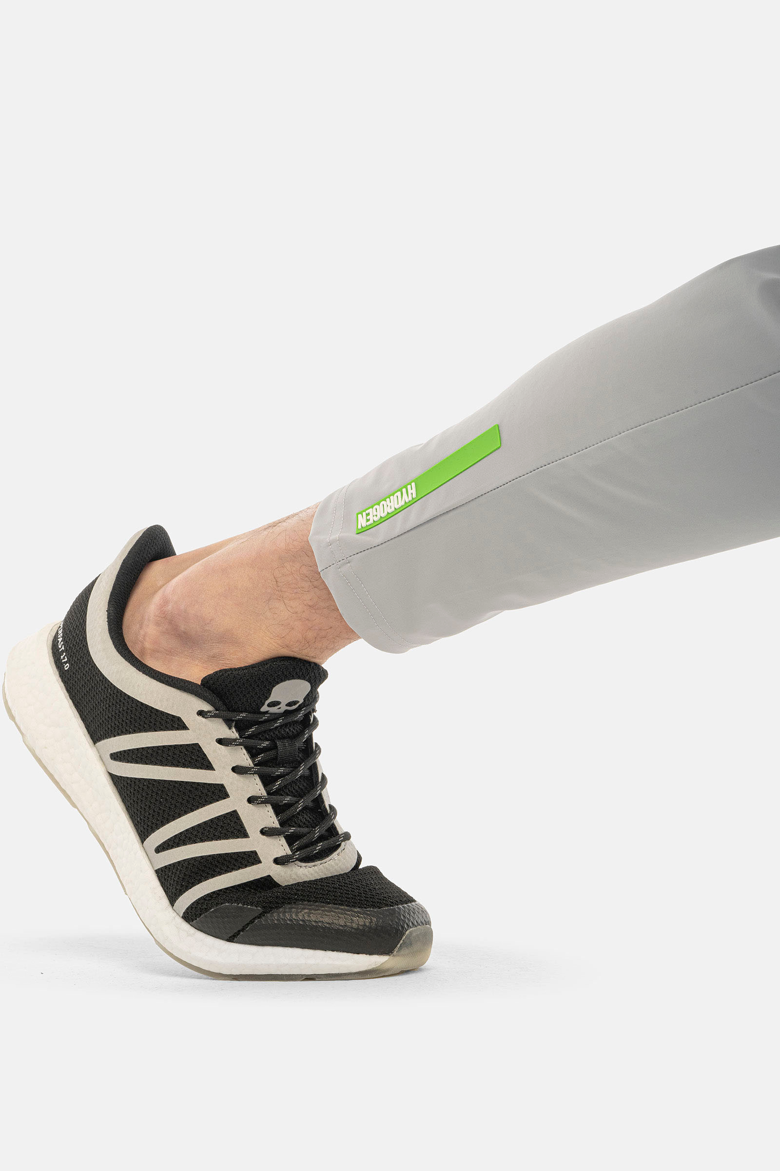 RUBBER LOGO PANTS - GREY - Hydrogen - Luxury Sportwear
