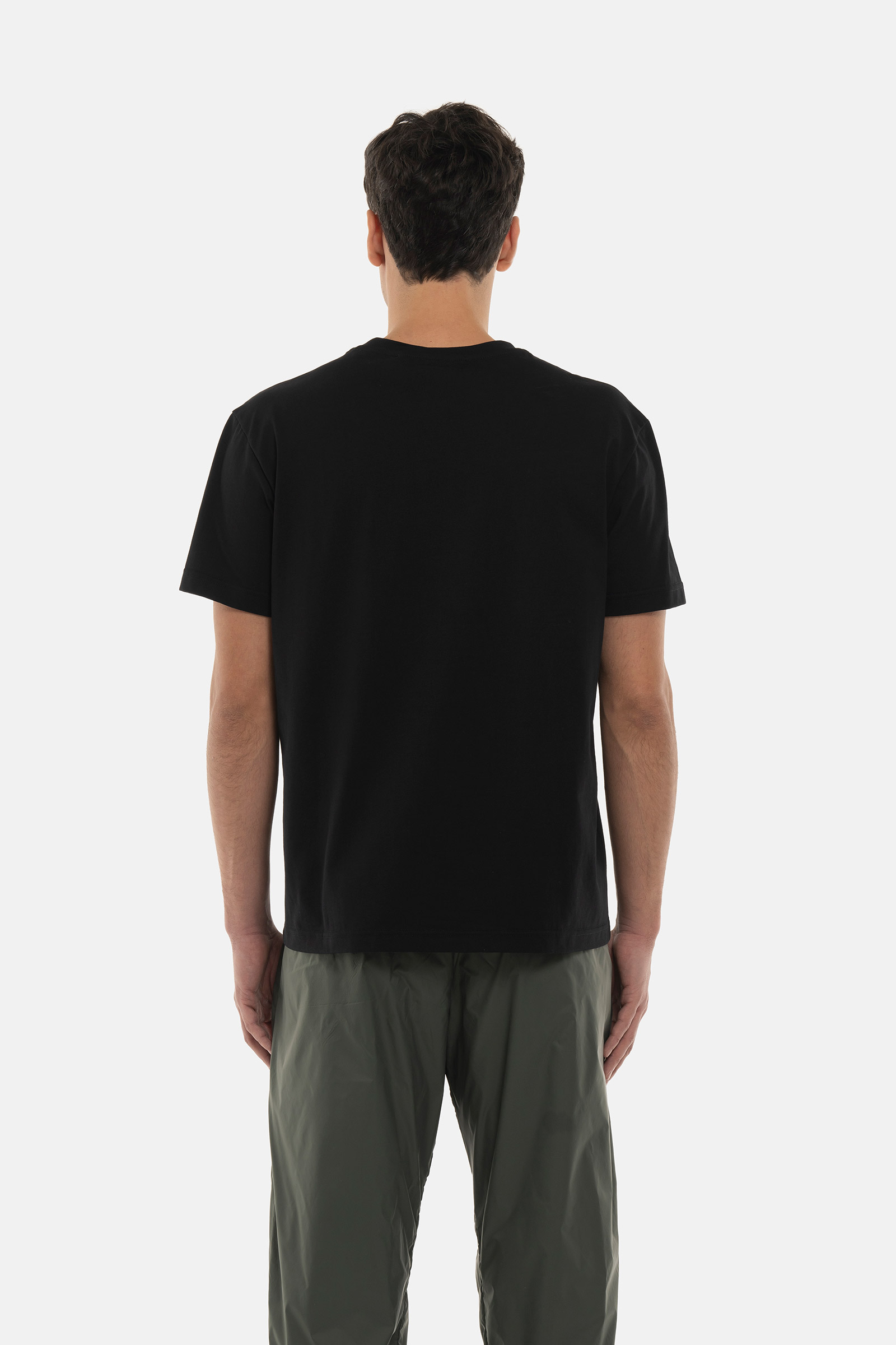 T-SHIRT IN NYLON - BLACK,GREEN - Abbigliamento sportivo | Hydrogen
