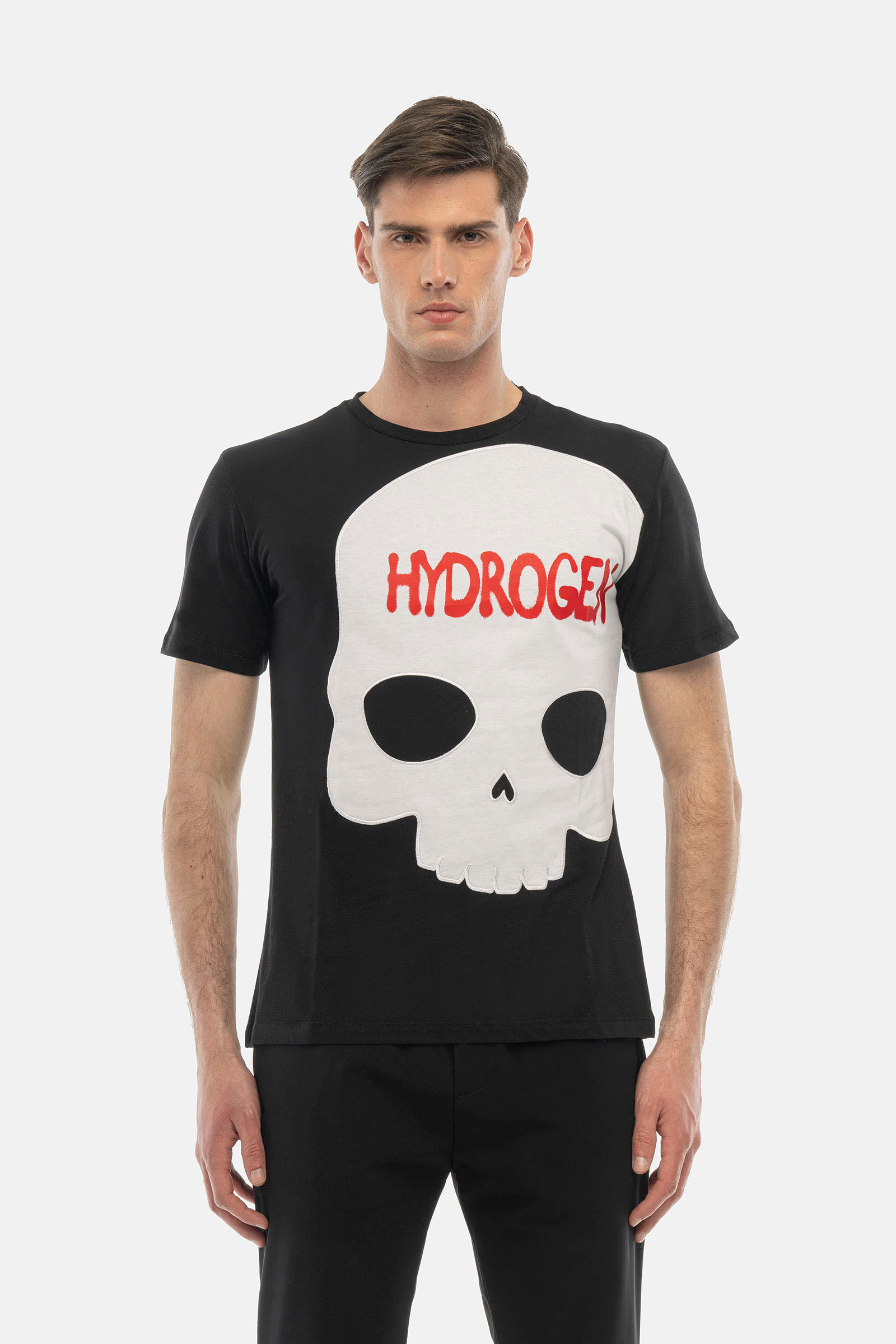 BIG SKULL T-SHIRT - BLACK - Hydrogen - Luxury Sportwear