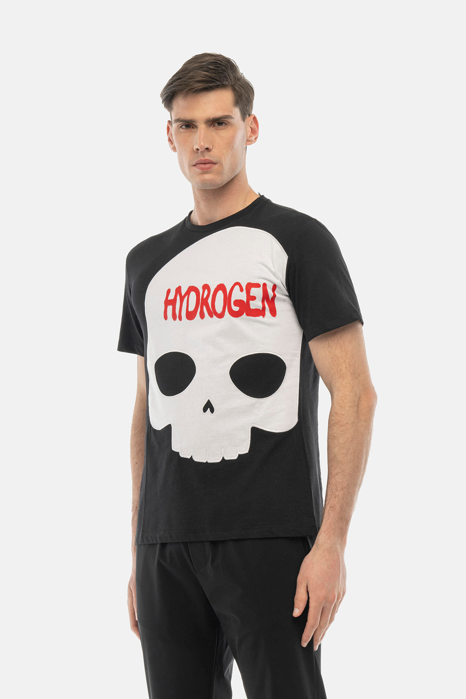 BIG SKULL T-SHIRT - BLACK - Hydrogen - Luxury Sportwear