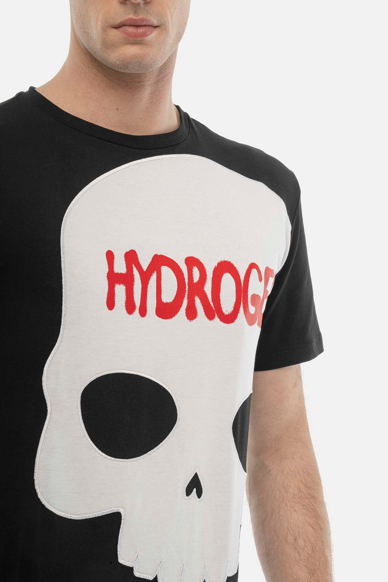 BIG SKULL T-SHIRT - BLACK - Hydrogen - Luxury Sportwear
