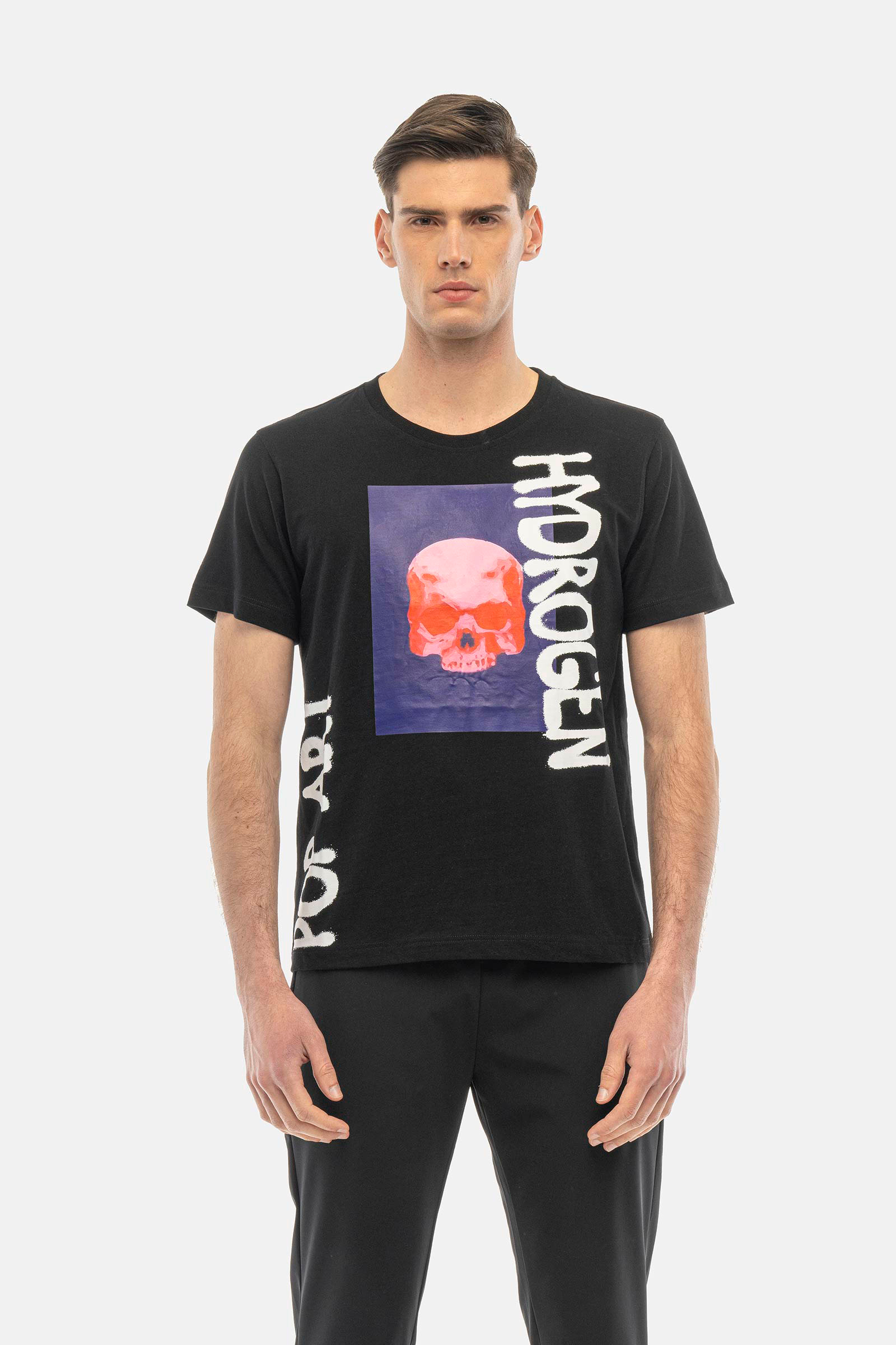 COLOR POP T-SHIRT - BLACK - Hydrogen - Luxury Sportwear
