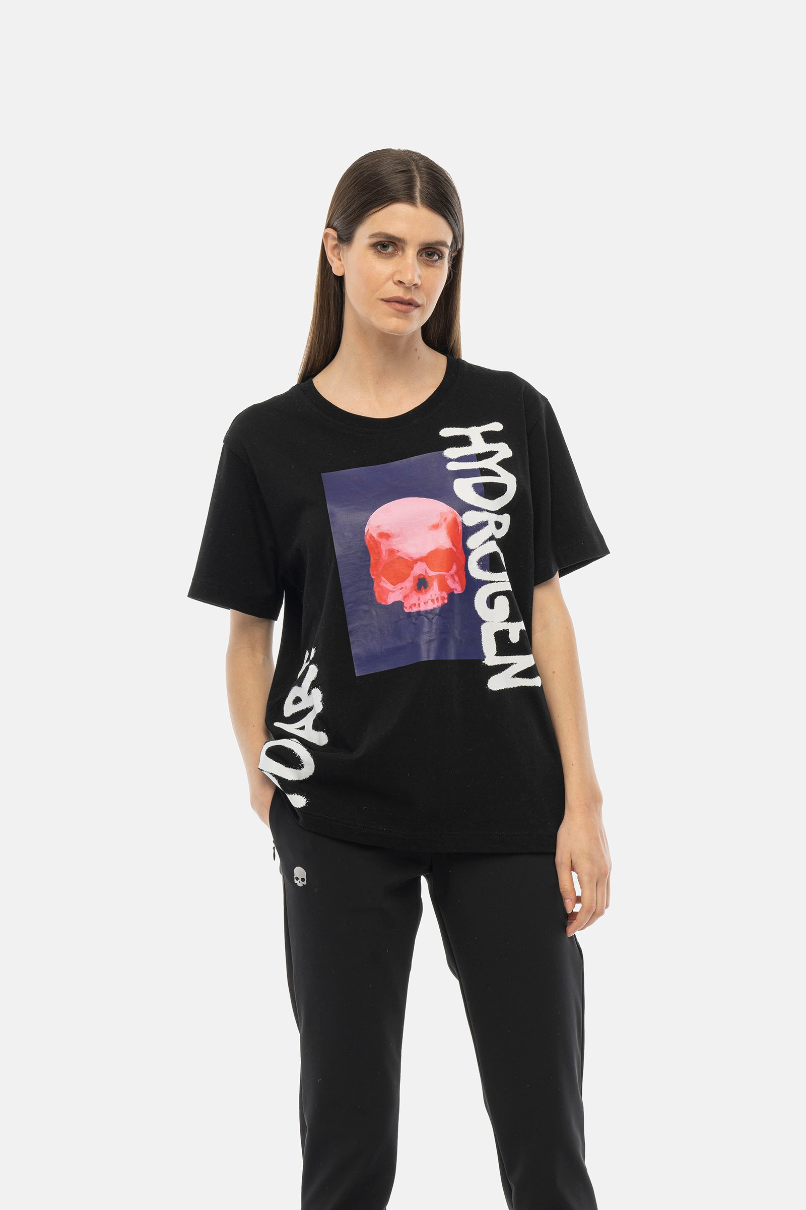 COLOR POP T-SHIRT - BLACK - Hydrogen - Luxury Sportwear