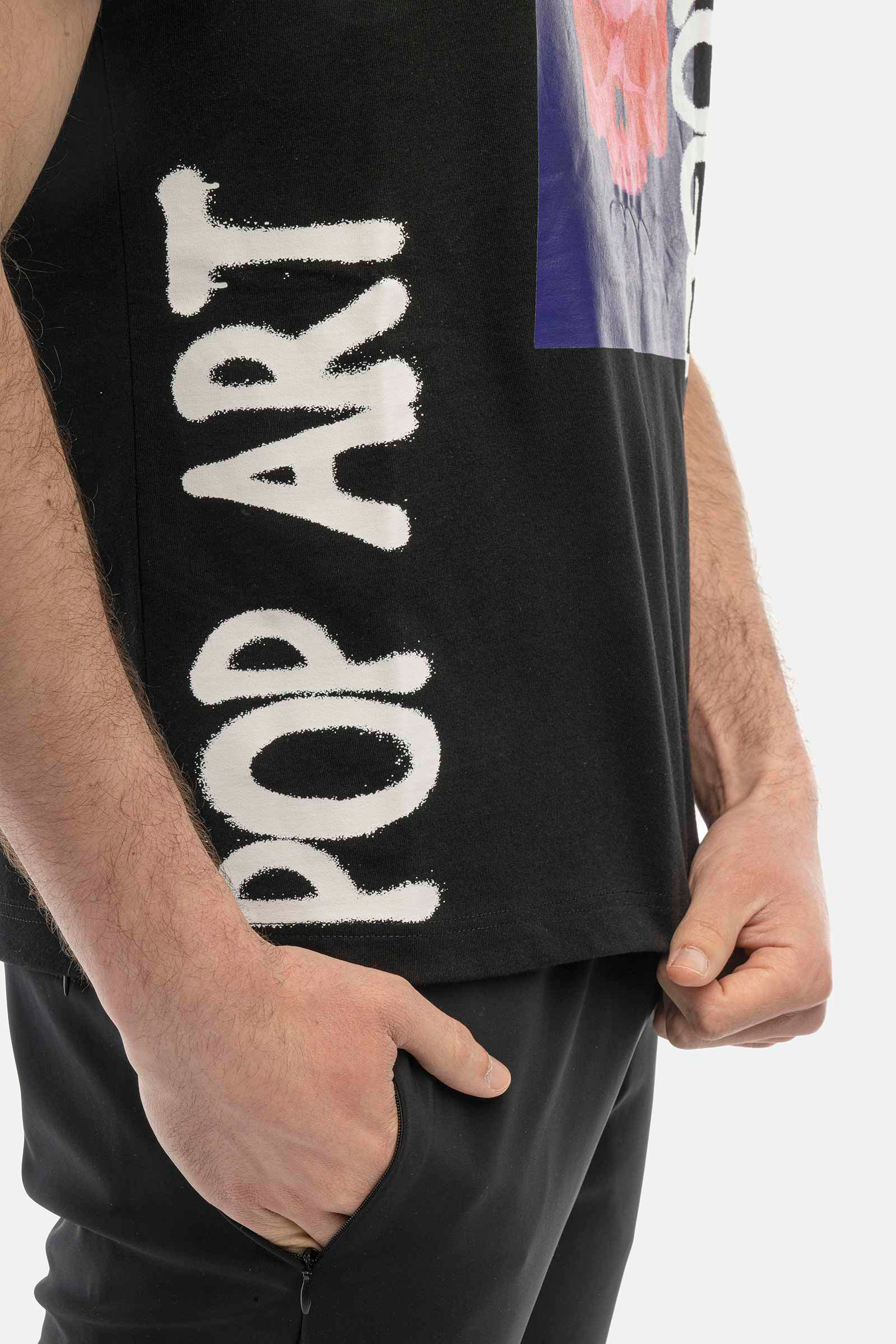 COLOR POP T-SHIRT - BLACK - Hydrogen - Luxury Sportwear