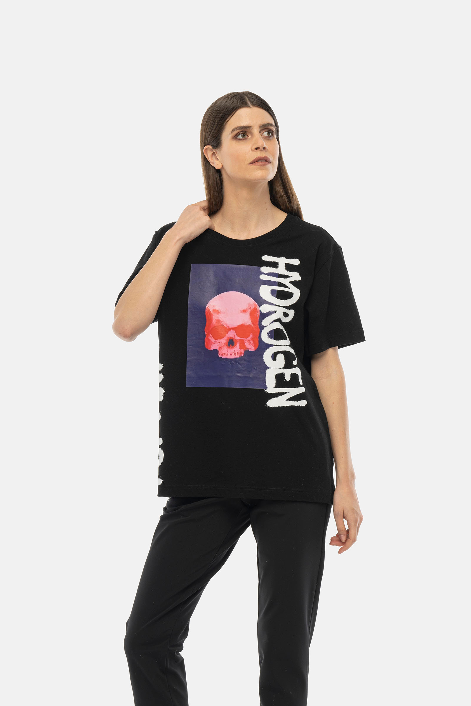 COLOR POP T-SHIRT - BLACK - Hydrogen - Luxury Sportwear