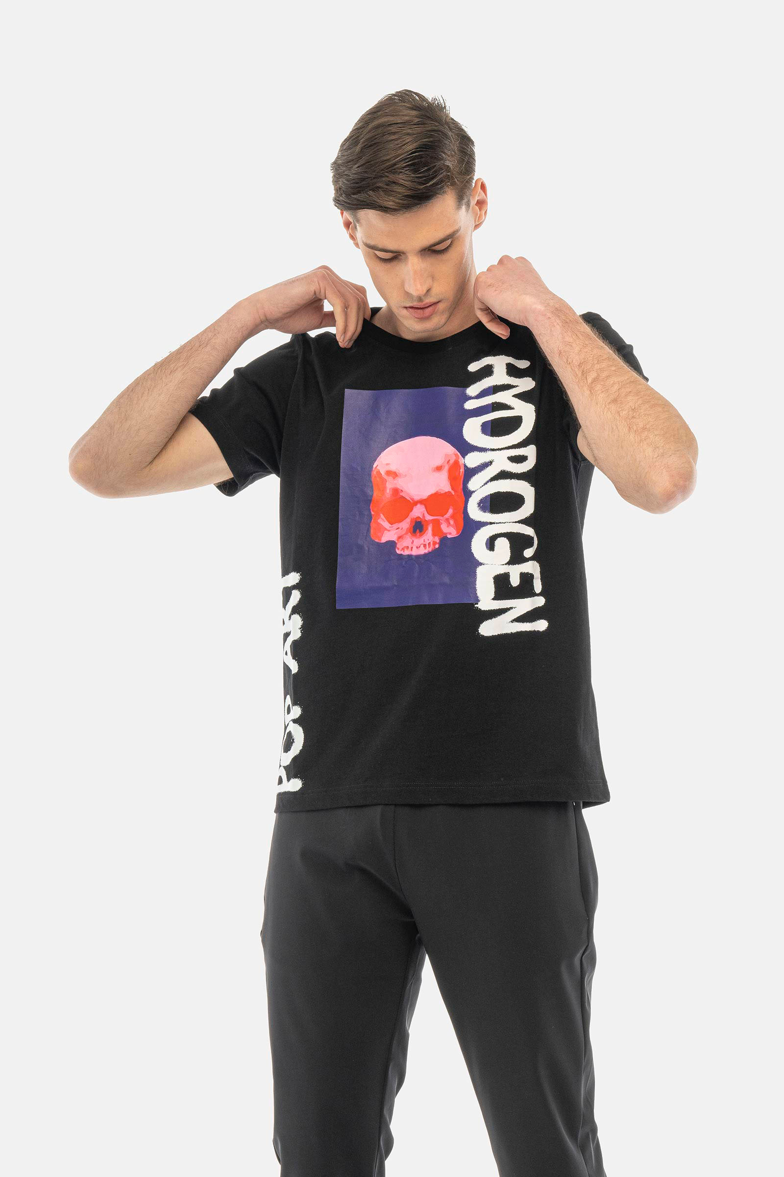 COLOR POP T-SHIRT - BLACK - Hydrogen - Luxury Sportwear