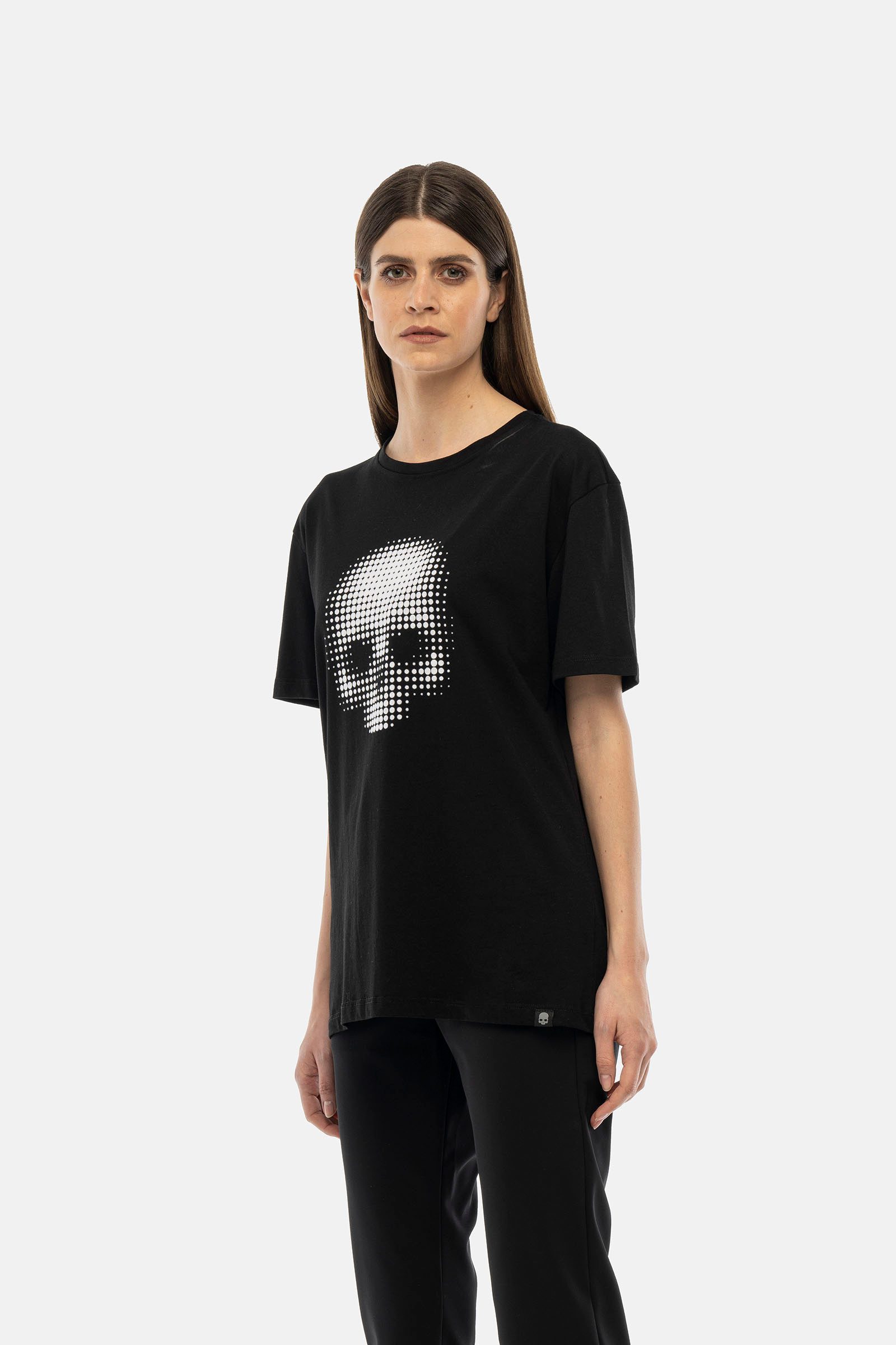 SKULL DOTS T-SHIRT - BLACK,WHITE - Hydrogen - Luxury Sportwear