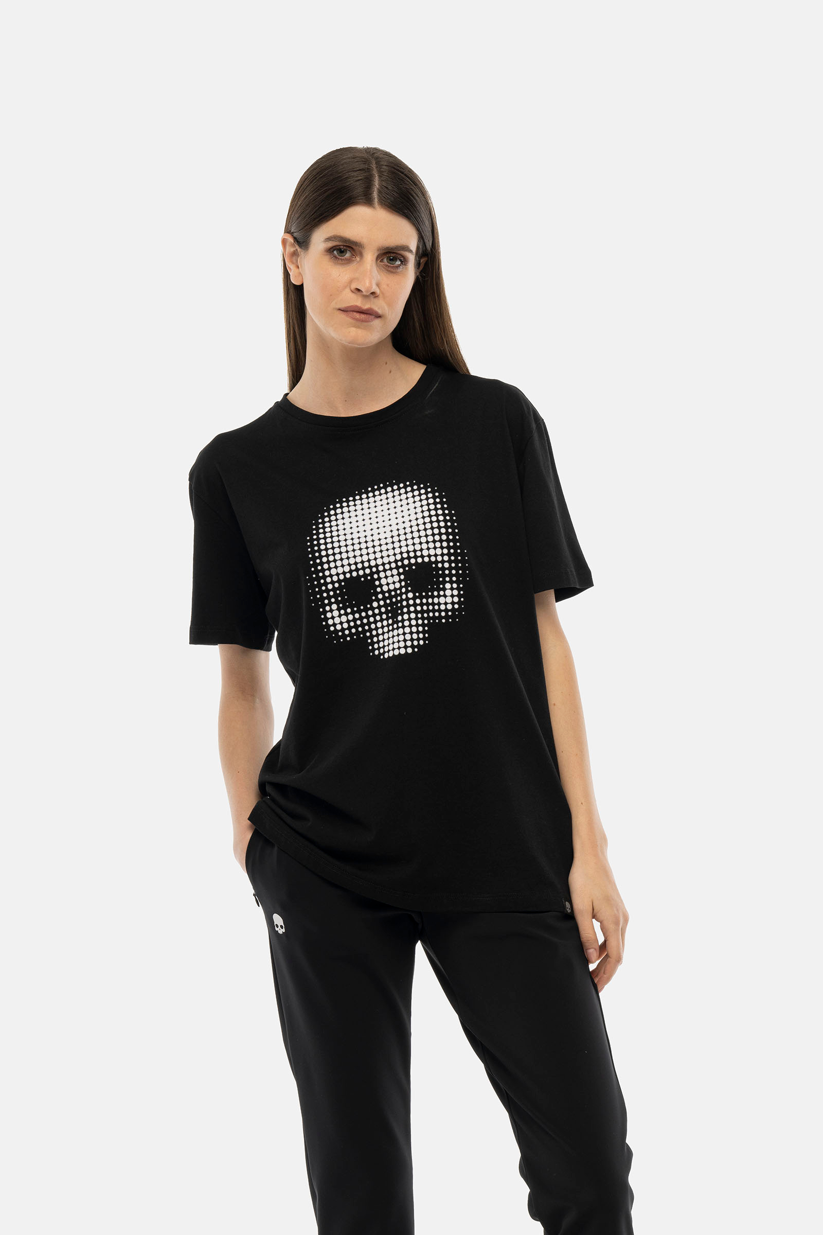 SKULL DOTS T-SHIRT - BLACK,WHITE - Hydrogen - Luxury Sportwear
