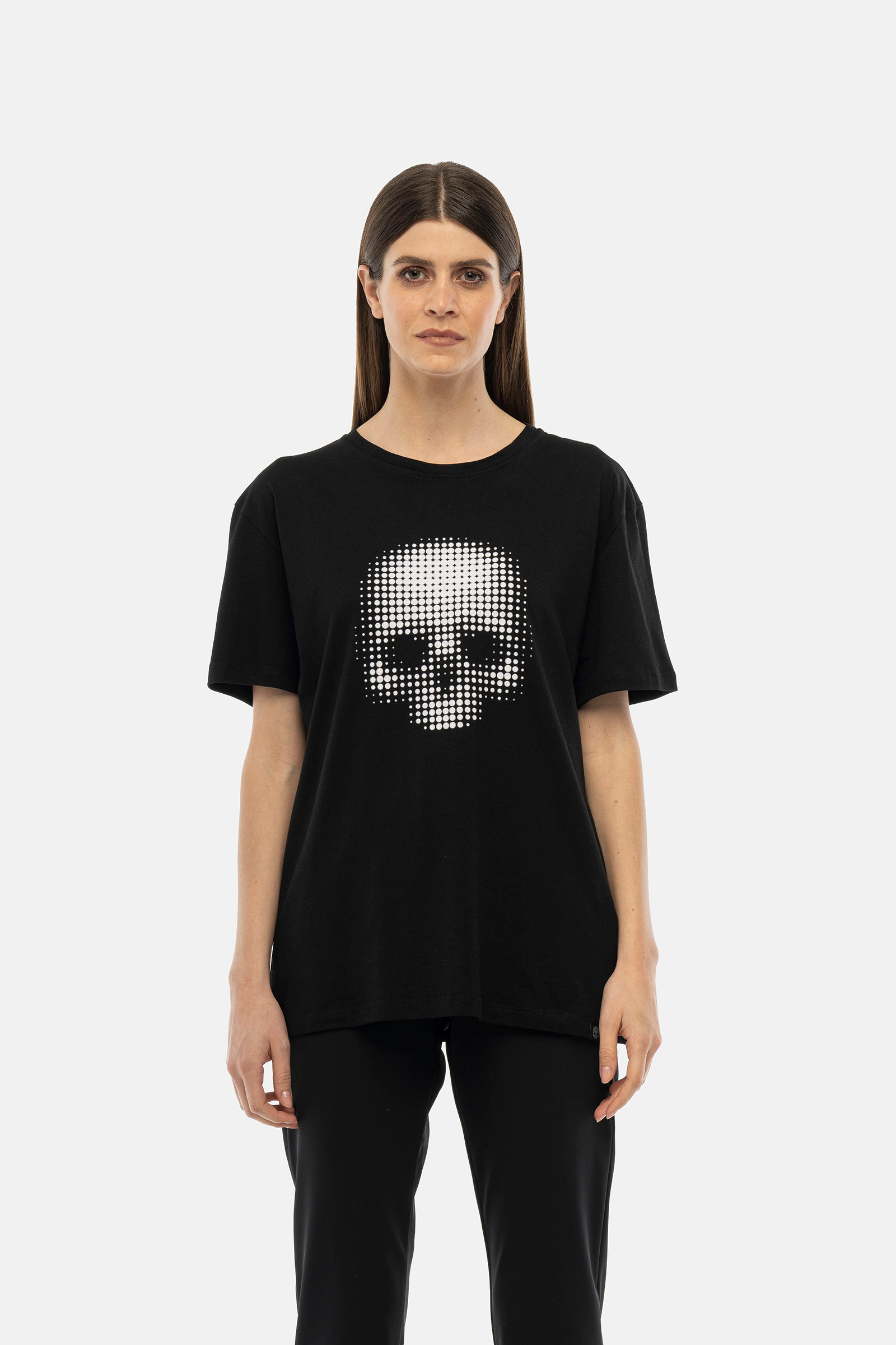 SKULL DOTS T-SHIRT - BLACK,WHITE - Hydrogen - Luxury Sportwear
