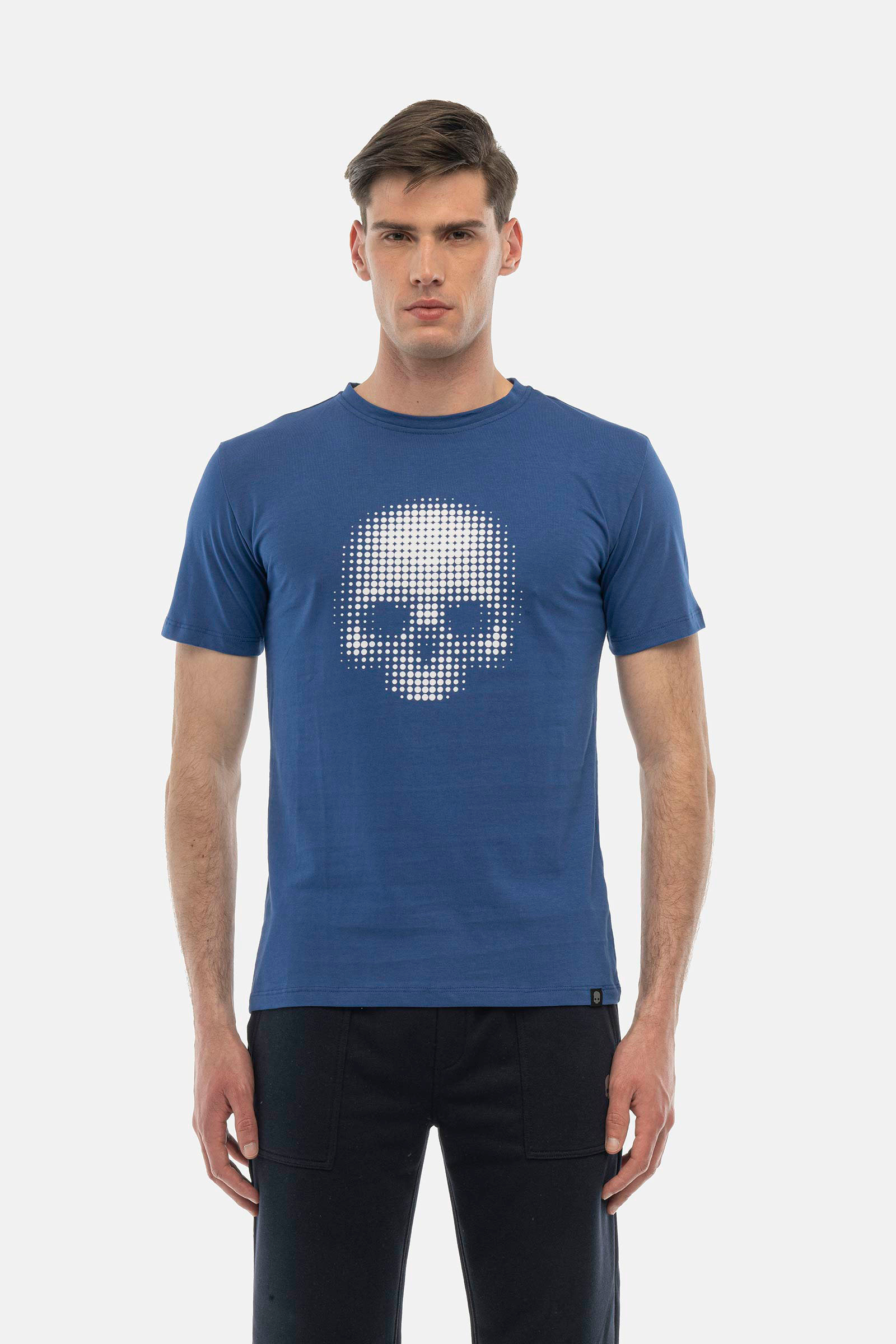 T-shirt Teschio - BLUE,WHITE - Abbigliamento sportivo | Hydrogen