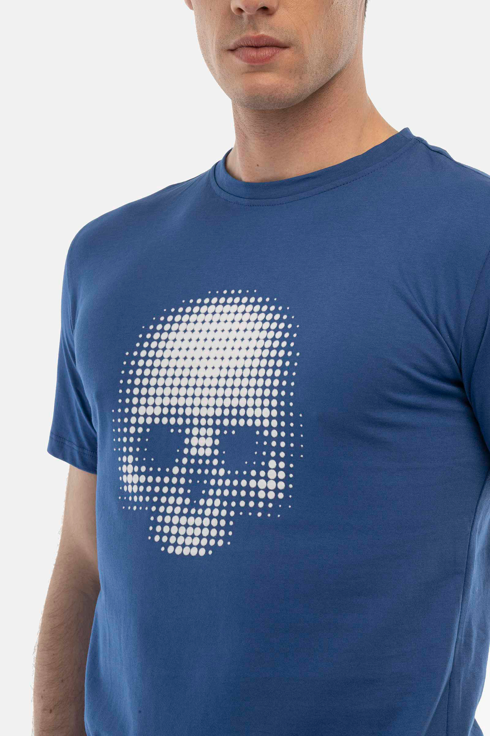 T-shirt Teschio - BLUE,WHITE - Abbigliamento sportivo | Hydrogen