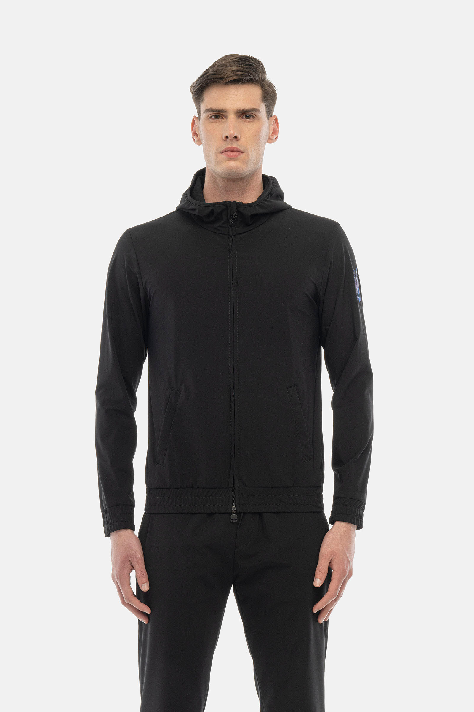 DRIP FULLZIP HOODIE - BLACK,BLUE - Hydrogen - Luxury Sportwear