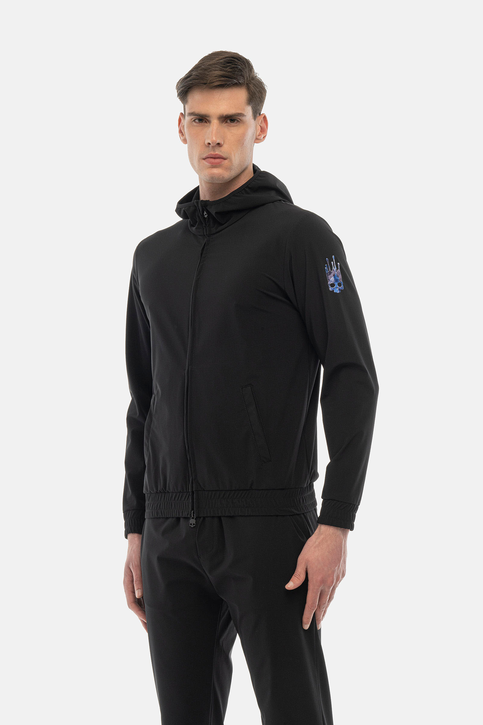 DRIP FULLZIP HOODIE - BLACK,BLUE - Hydrogen - Luxury Sportwear