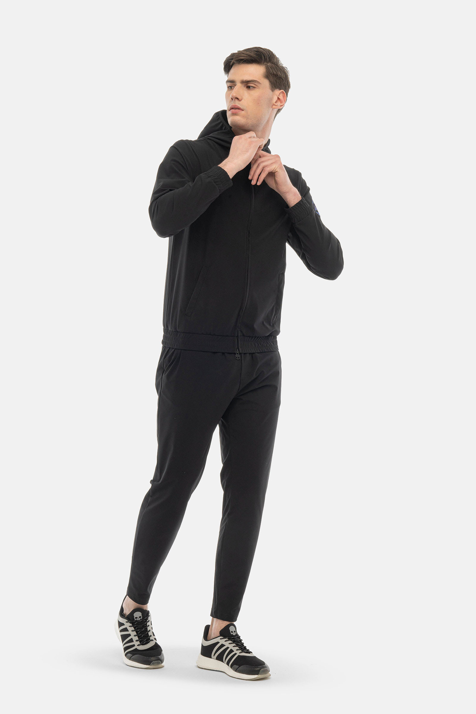 DRIP FULLZIP HOODIE - BLACK,BLUE - Hydrogen - Luxury Sportwear