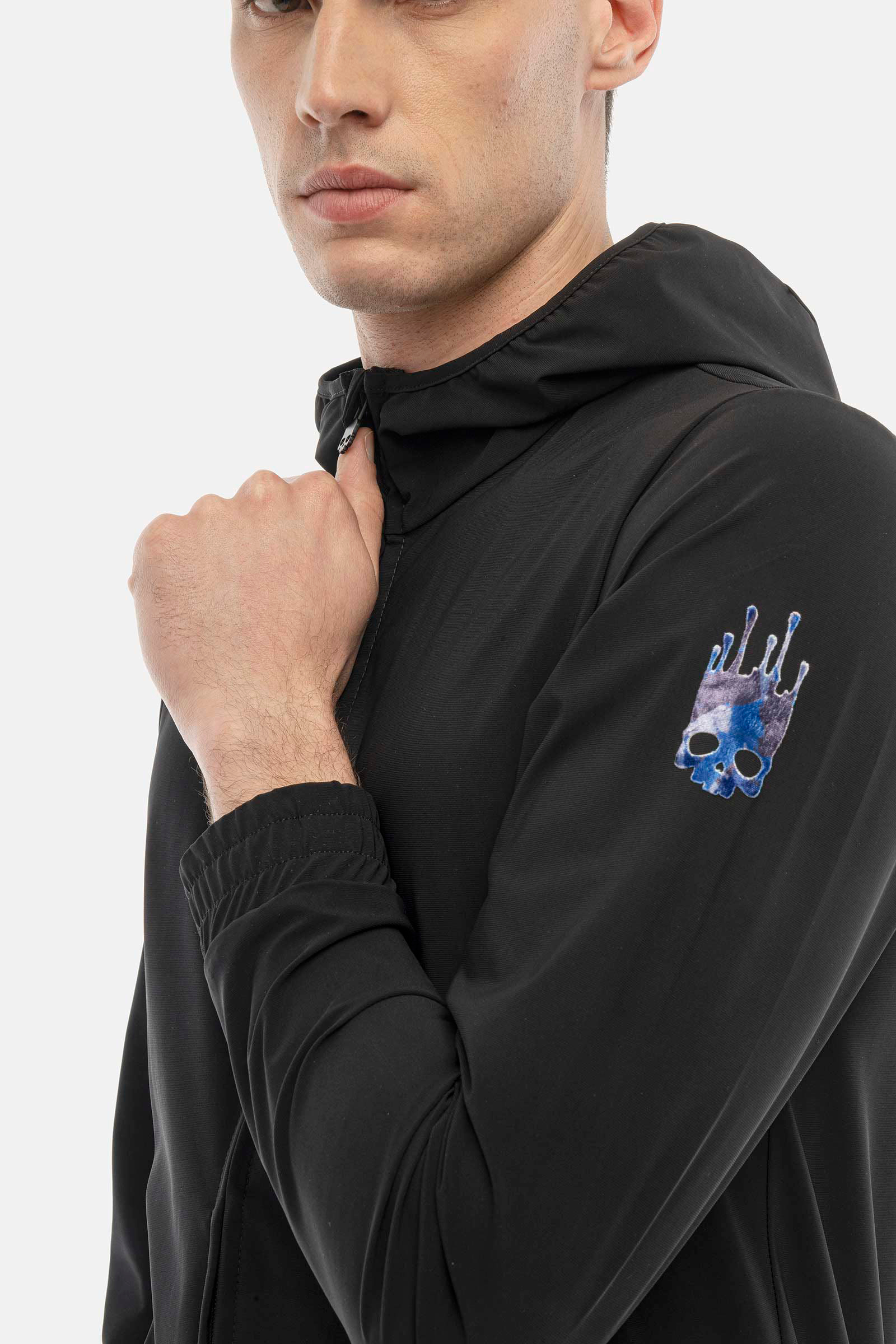 DRIP FULLZIP HOODIE - BLACK,BLUE - Hydrogen - Luxury Sportwear