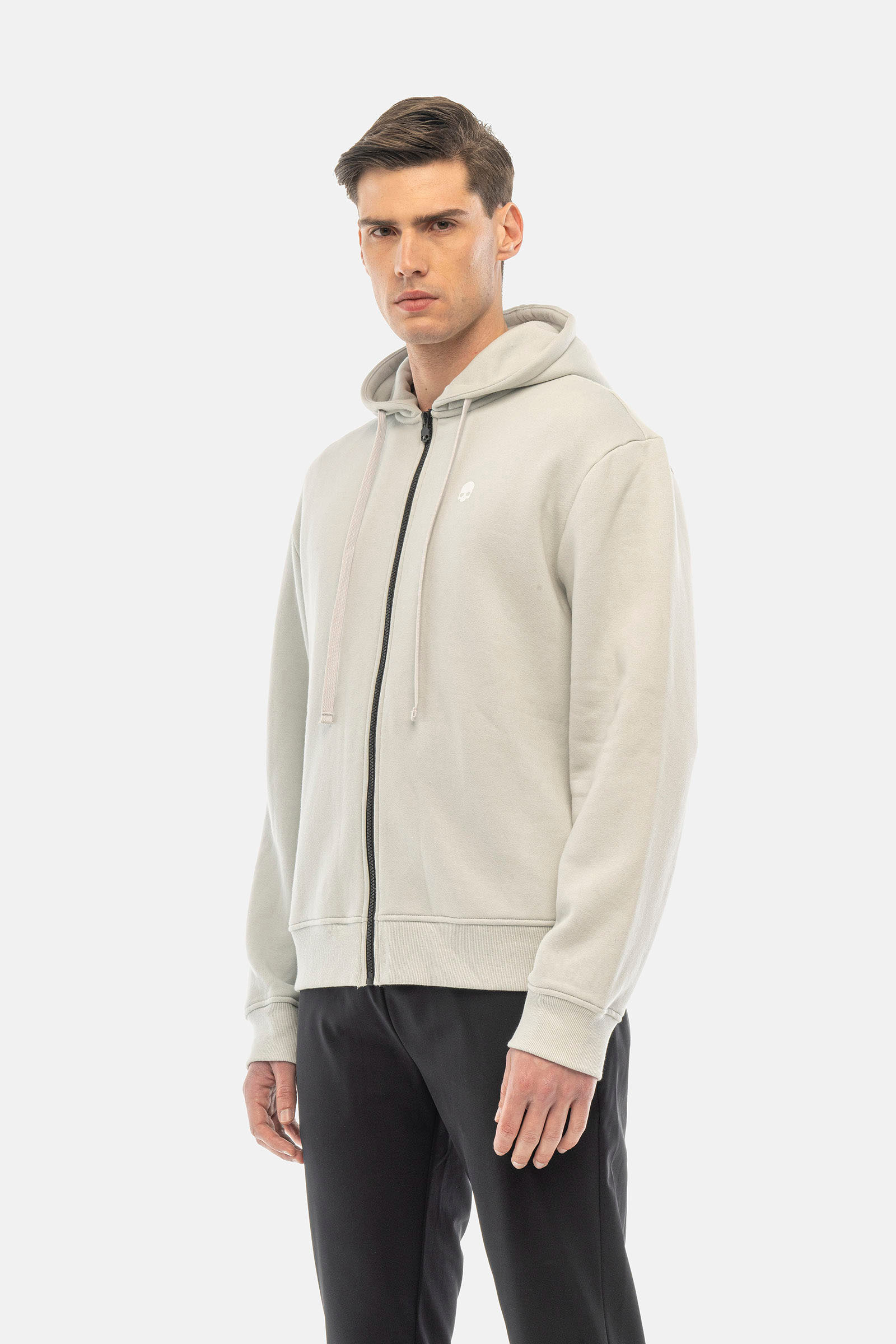 LENTICULAR FULLZIP HOODIE - GREY - Hydrogen - Luxury Sportwear