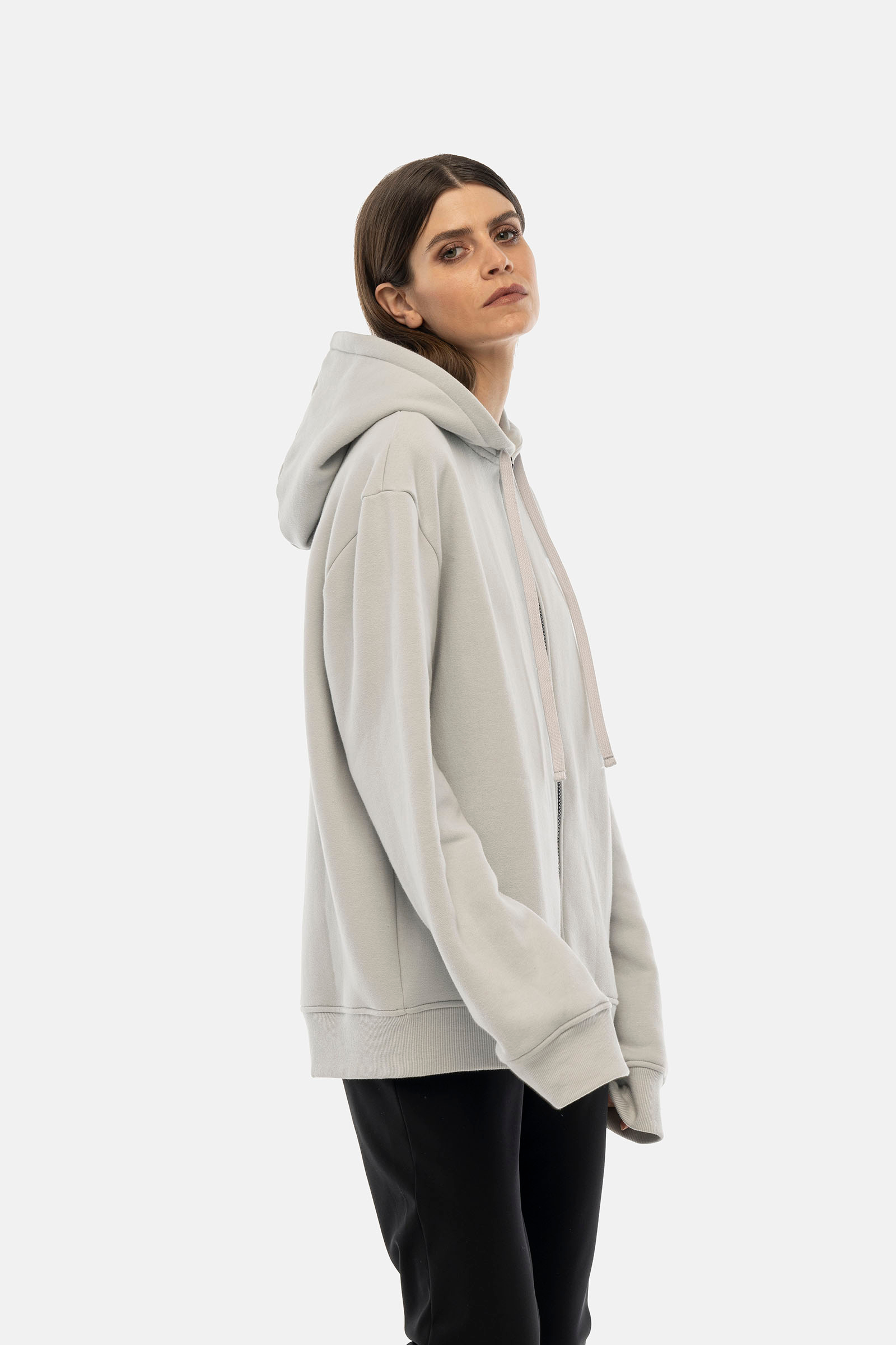LENTICULAR FULLZIP HOODIE - GREY - Hydrogen - Luxury Sportwear