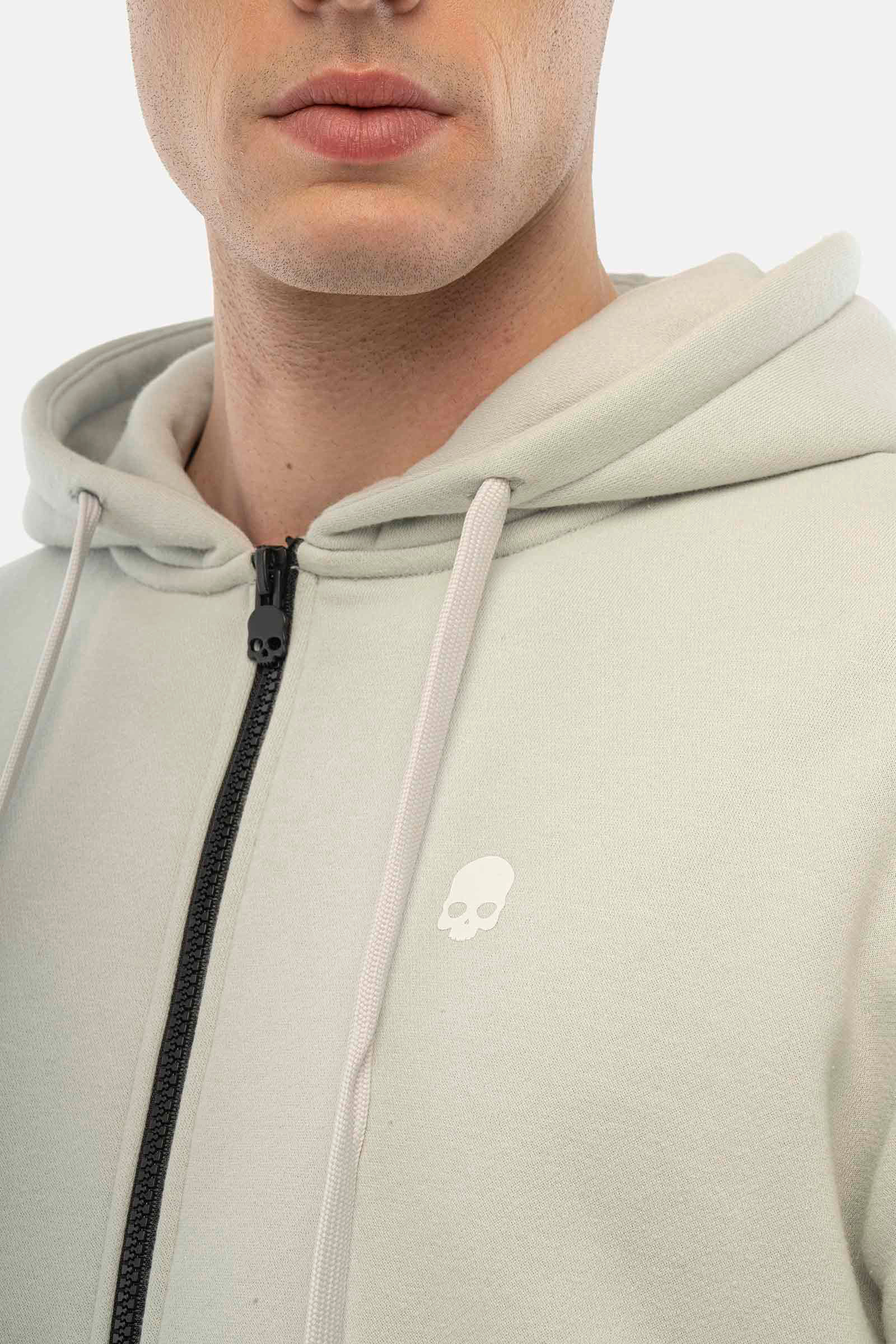 LENTICULAR FULLZIP HOODIE - GREY - Hydrogen - Luxury Sportwear