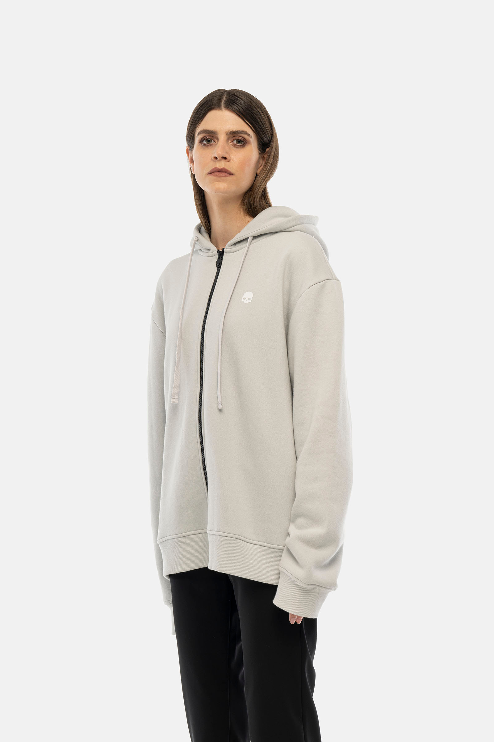 LENTICULAR FULLZIP HOODIE - GREY - Hydrogen - Luxury Sportwear